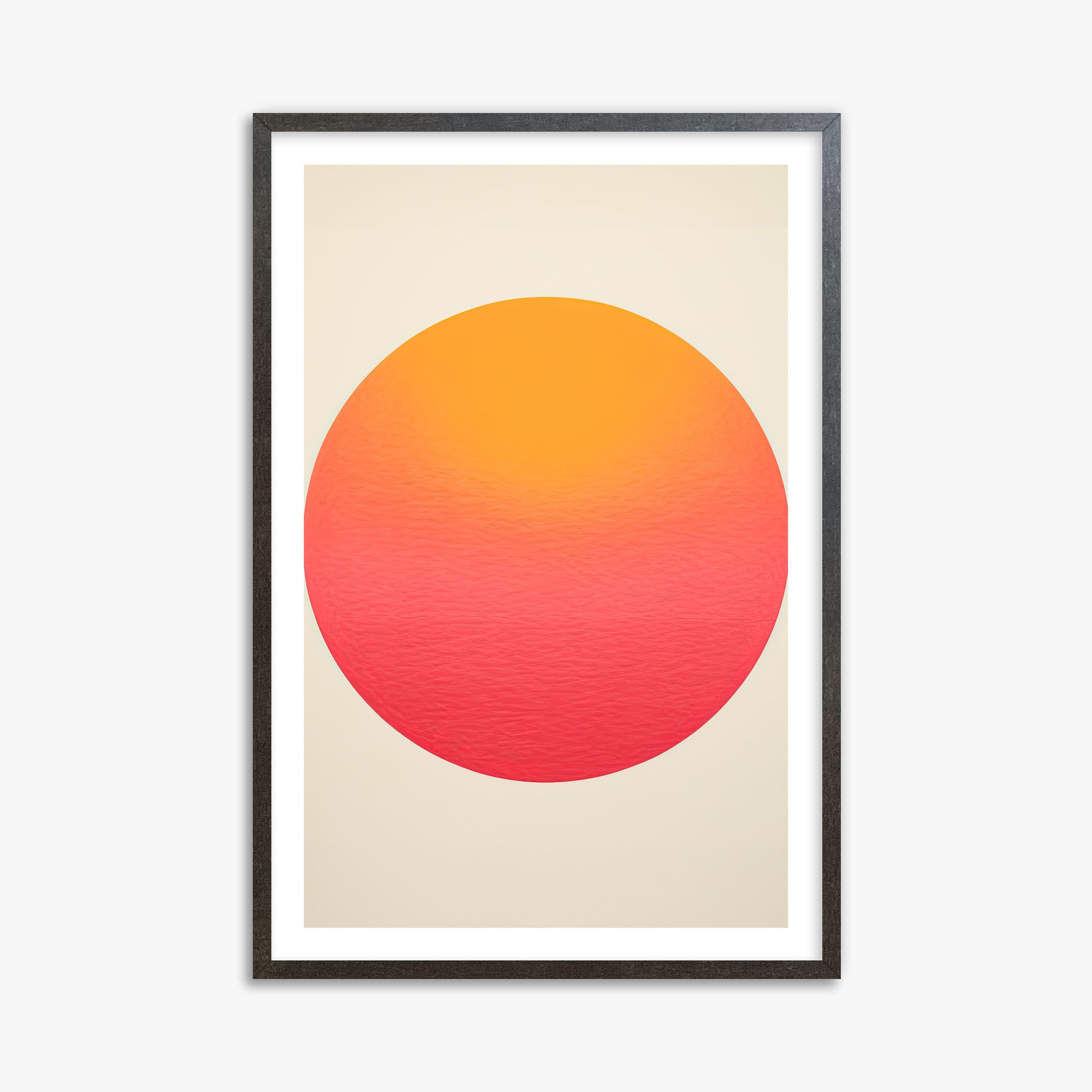 Eternal Sun, 61x91cm Framed Art Reproduction With Espresso Frame