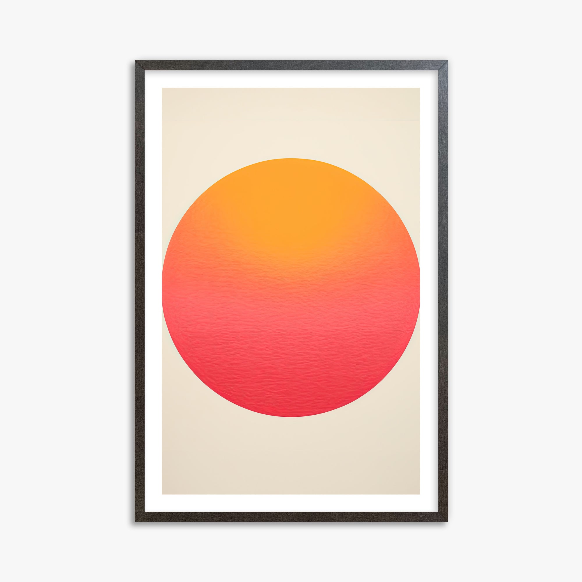 Eternal Sun, 61x91cm Framed Art Reproduction With Espresso Frame