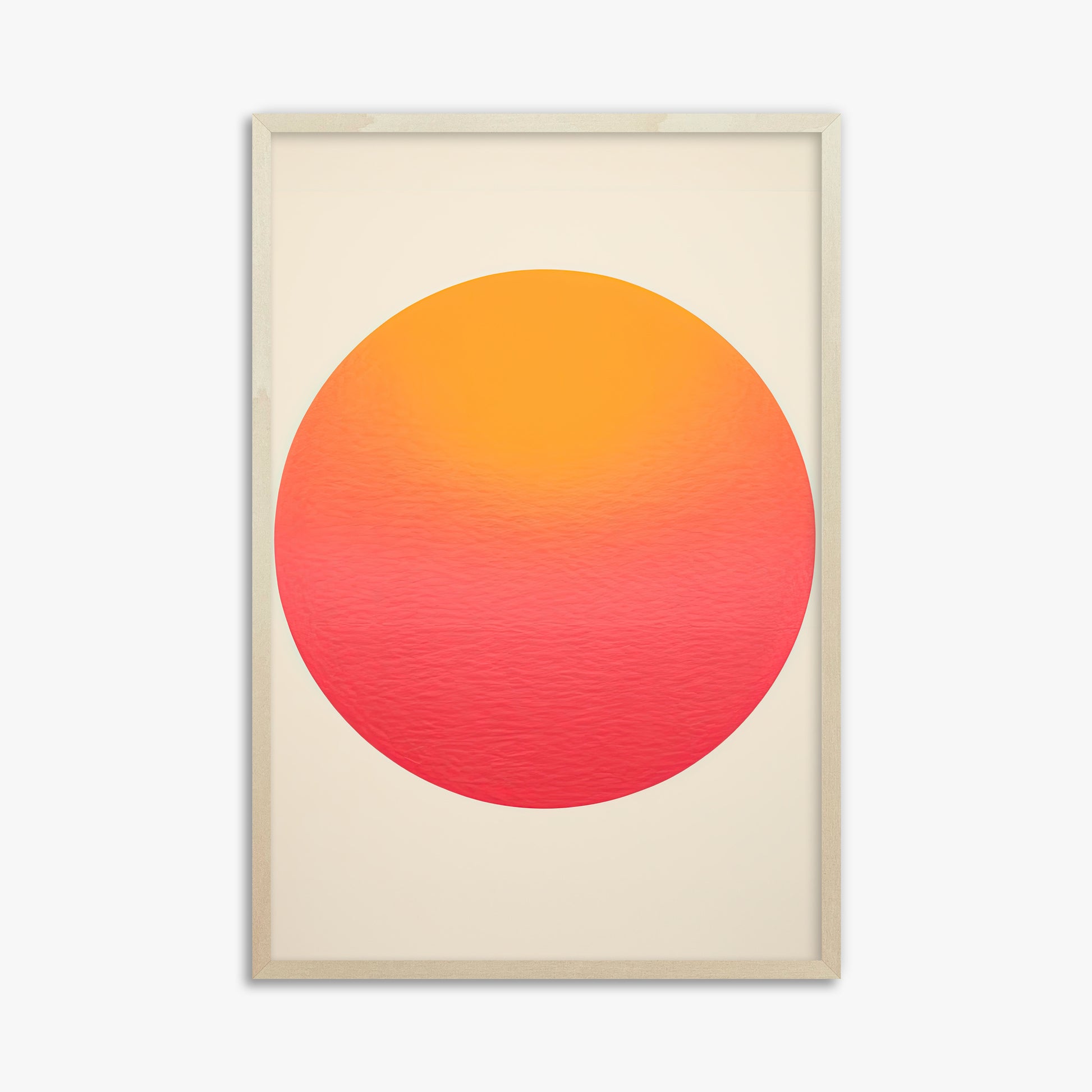 Eternal Sun, 61x91cm Framed Art Reproduction With Lime Wood Frame