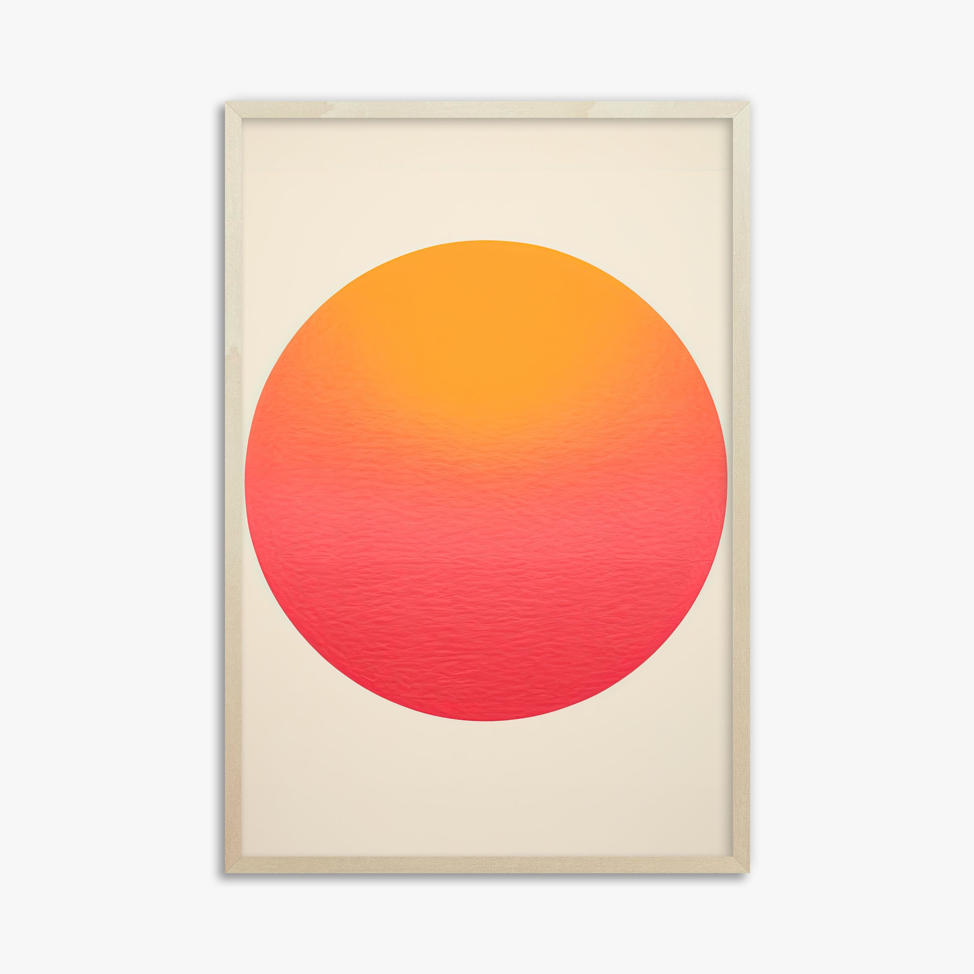 Eternal Sun, 61x91cm Framed Art Reproduction With Lime Wood Frame