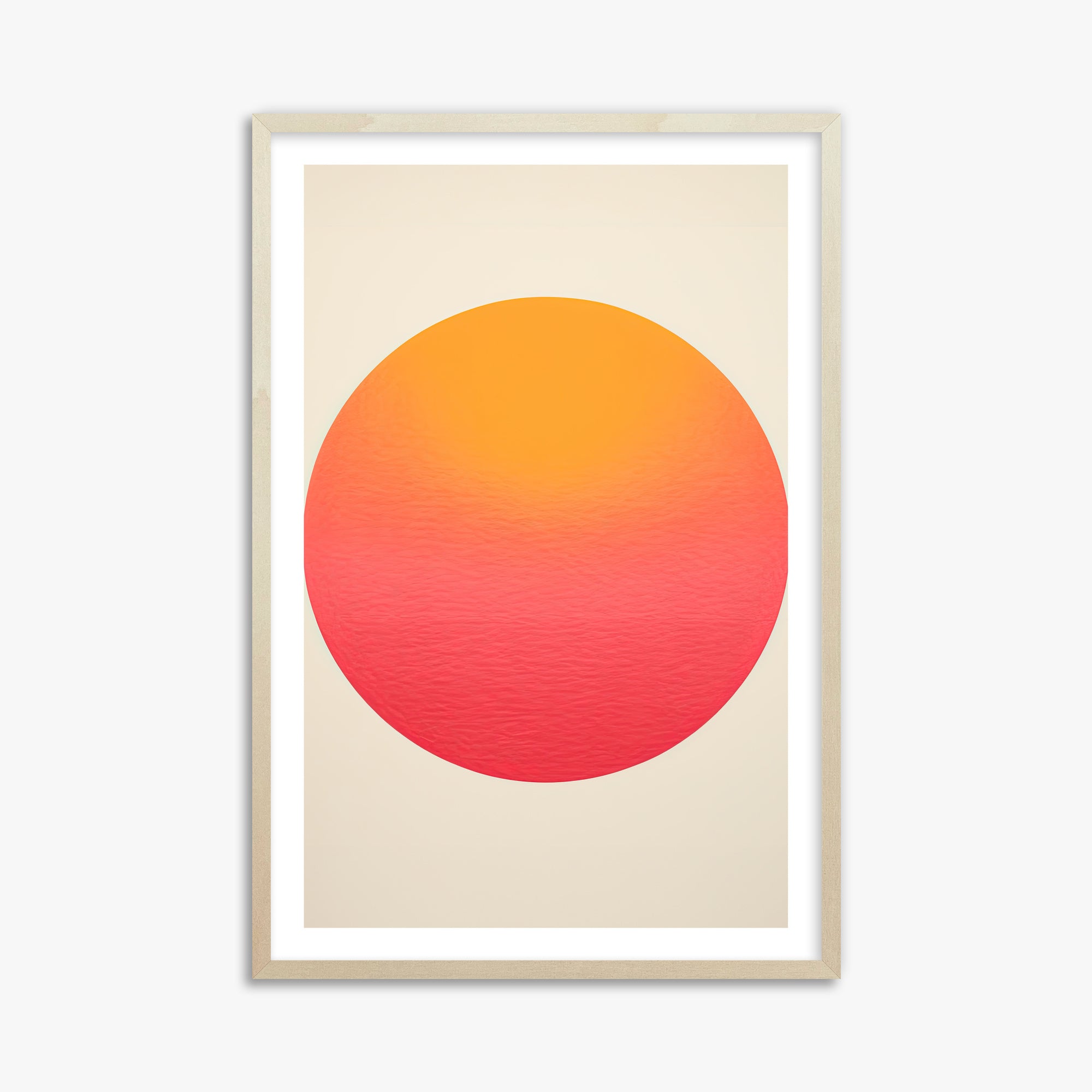 Eternal Sun, 61x91cm Framed Art Reproduction With Lime Wood Frame