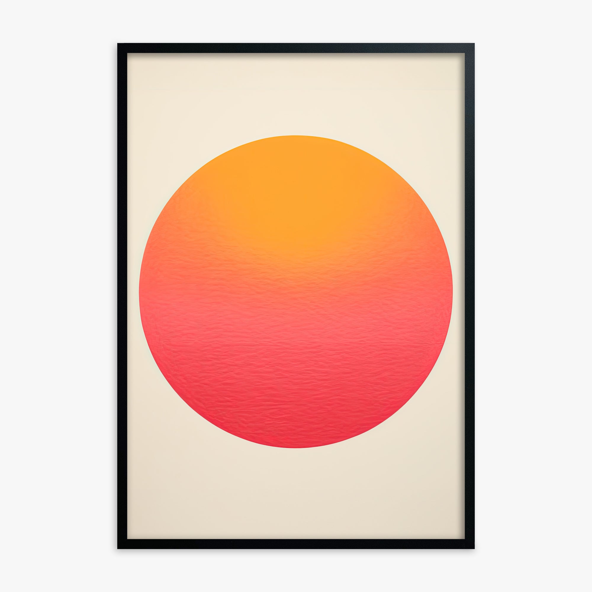 Eternal Sun, Black Framed Poster With Black Frame