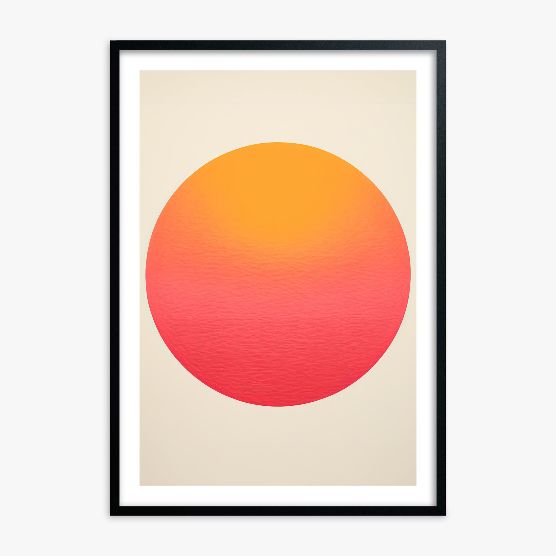 Eternal Sun, Black Framed Poster With Black Frame
