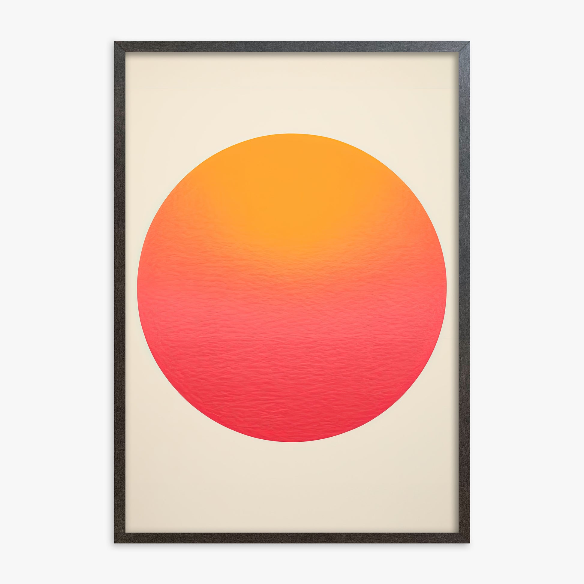 Eternal Sun, 70x100cm Framed Art Reproduction With Espresso Frame