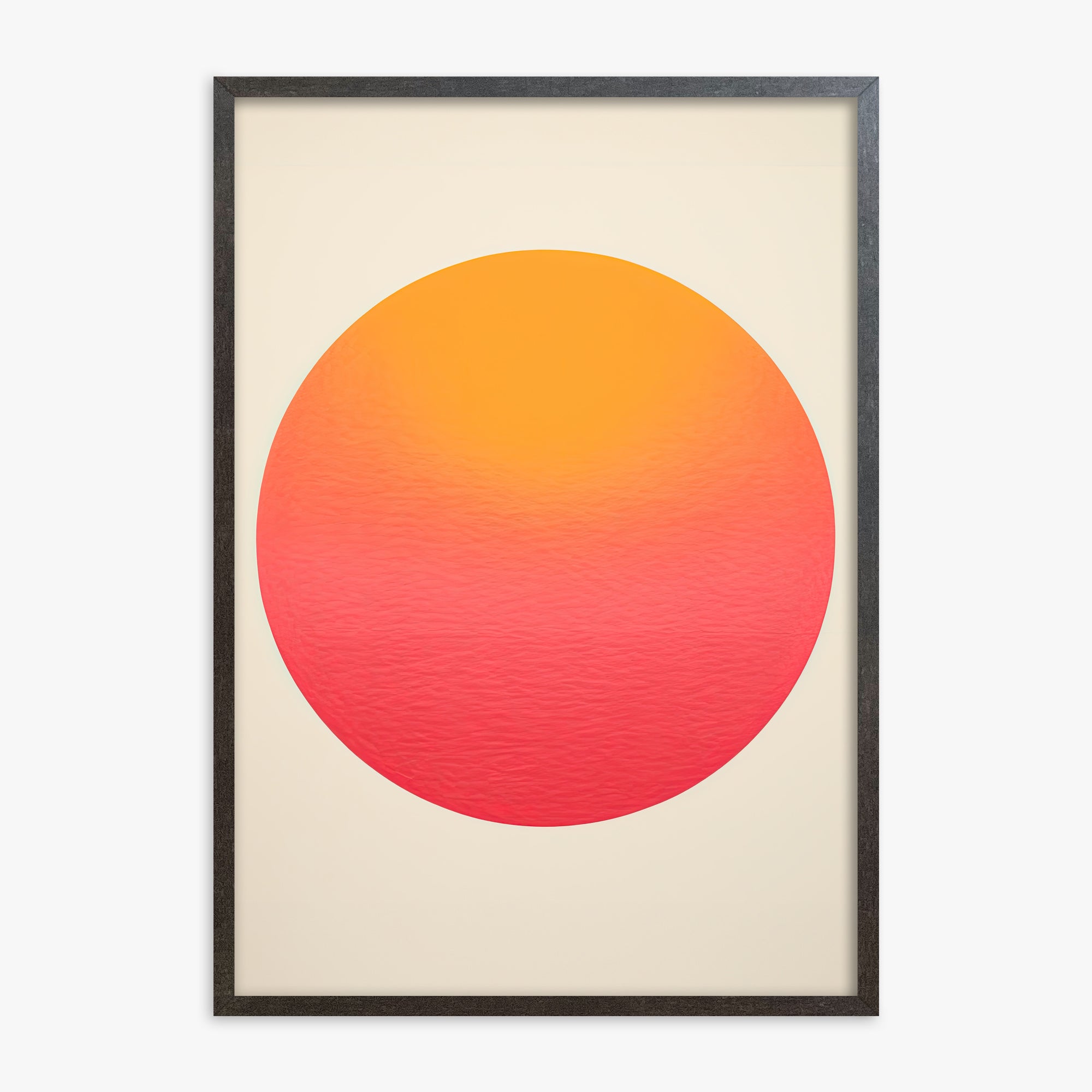 Eternal Sun, 70x100cm Framed Art Reproduction With Espresso Frame