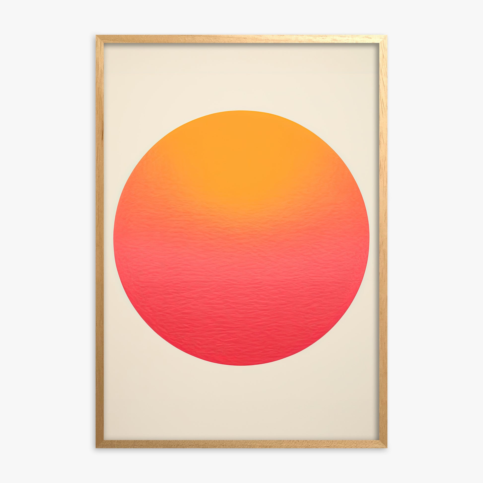 Eternal Sun, Oak Framed Poster With Oak Frame