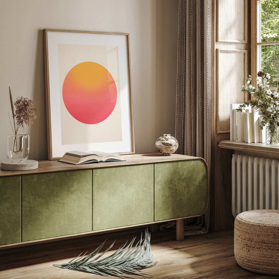 Eternal Sun, 50x70cm Framed Poster With Black Frame