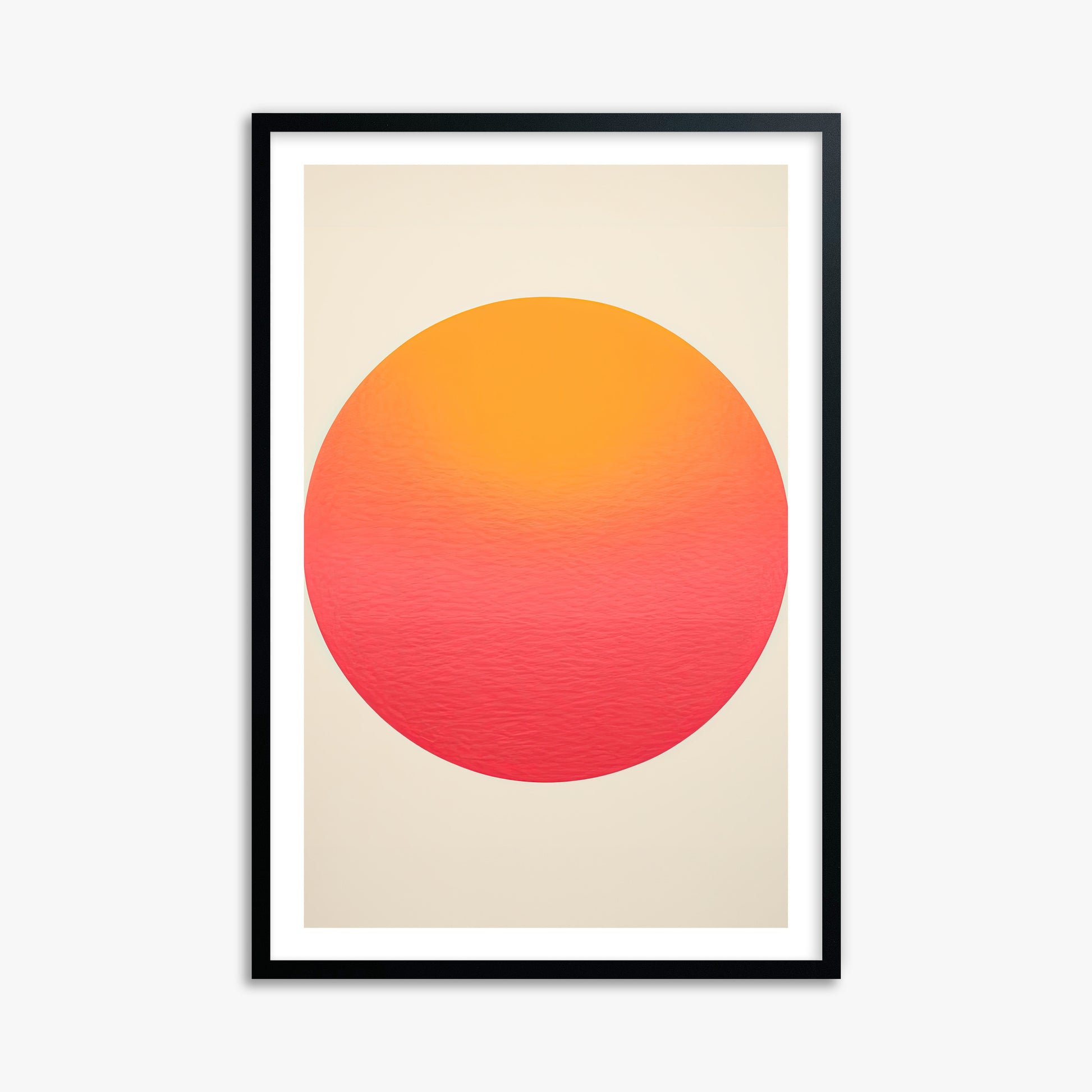 Eternal Sun, 61x91cm Black Framed Art Reproduction