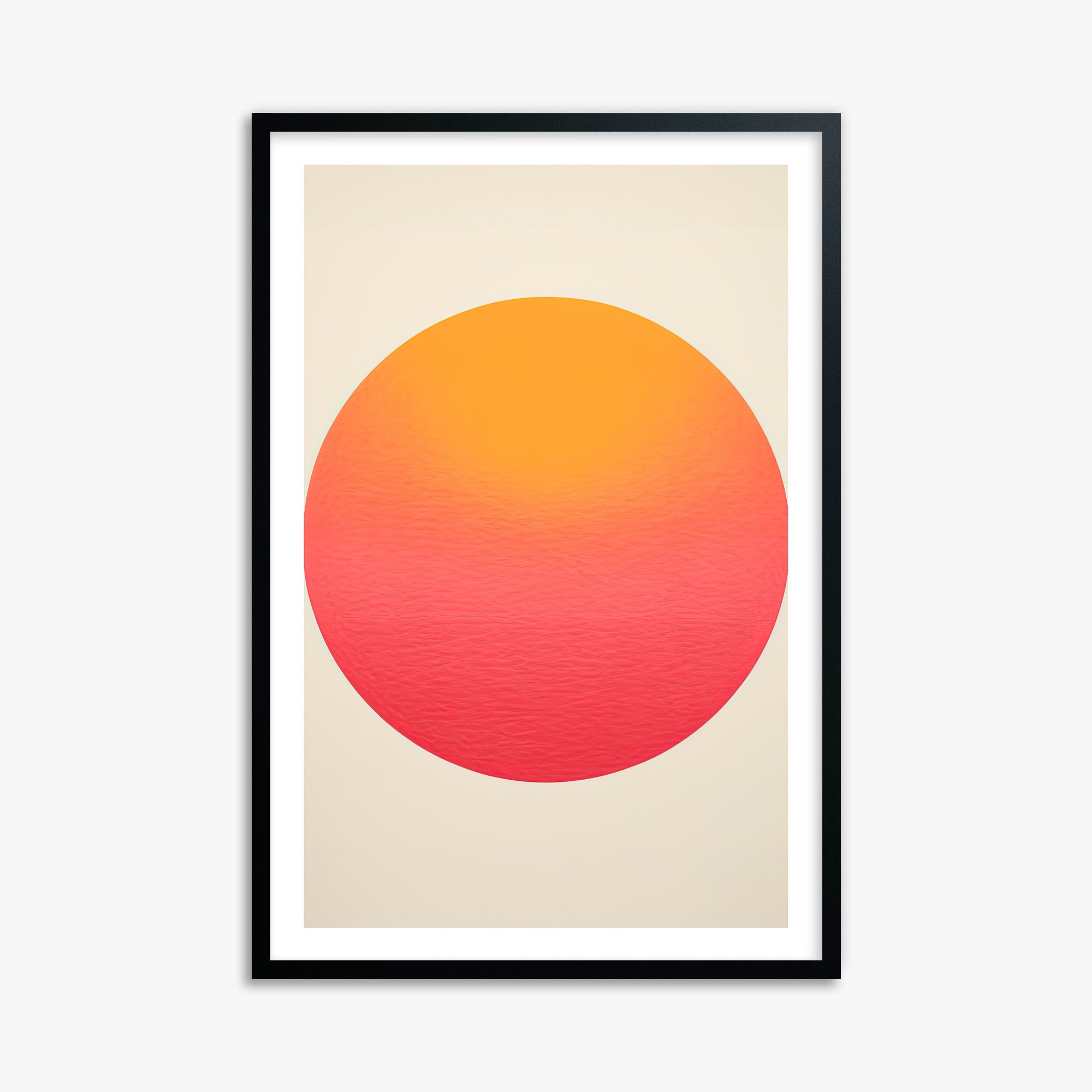 Eternal Sun, 61x91cm Black Framed Art Reproduction