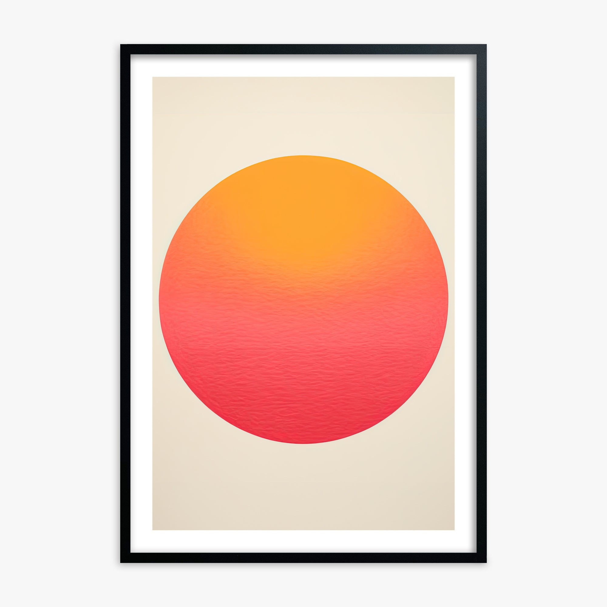 Eternal Sun, 70x100cm Black Framed Art Reproduction