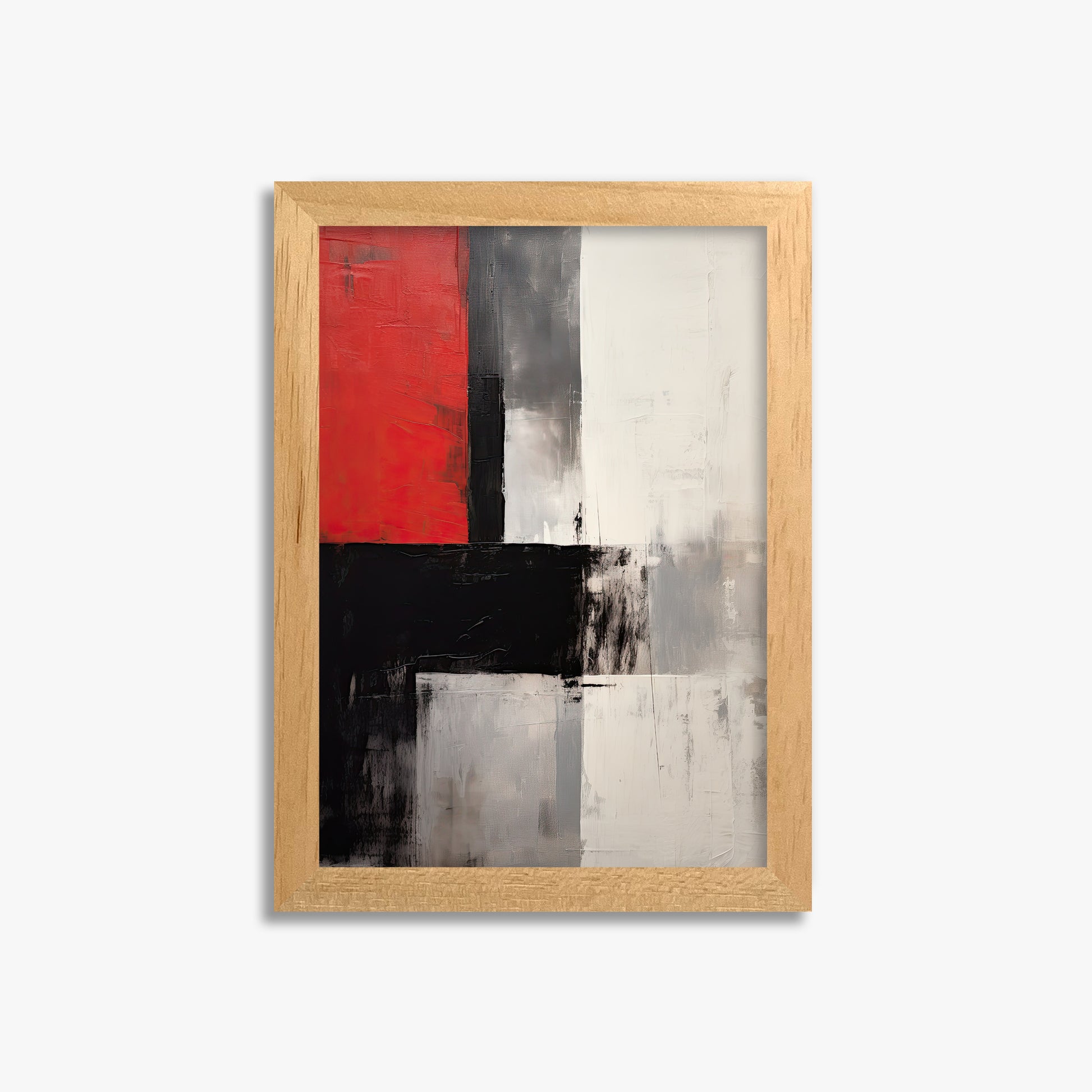 Urban Divide, 21x30cm Framed Poster With Oak Frame