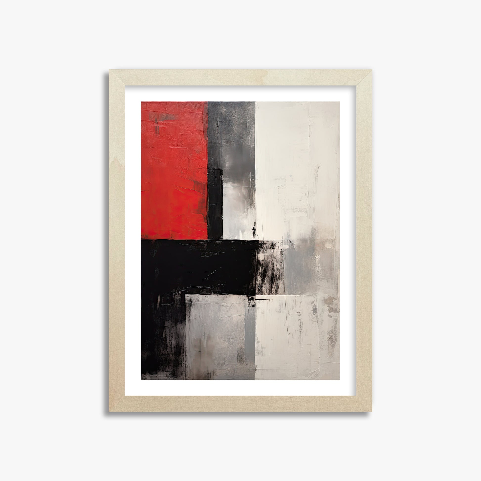 Urban Divide, 30x40cm Framed Art Reproduction With Lime Wood Frame