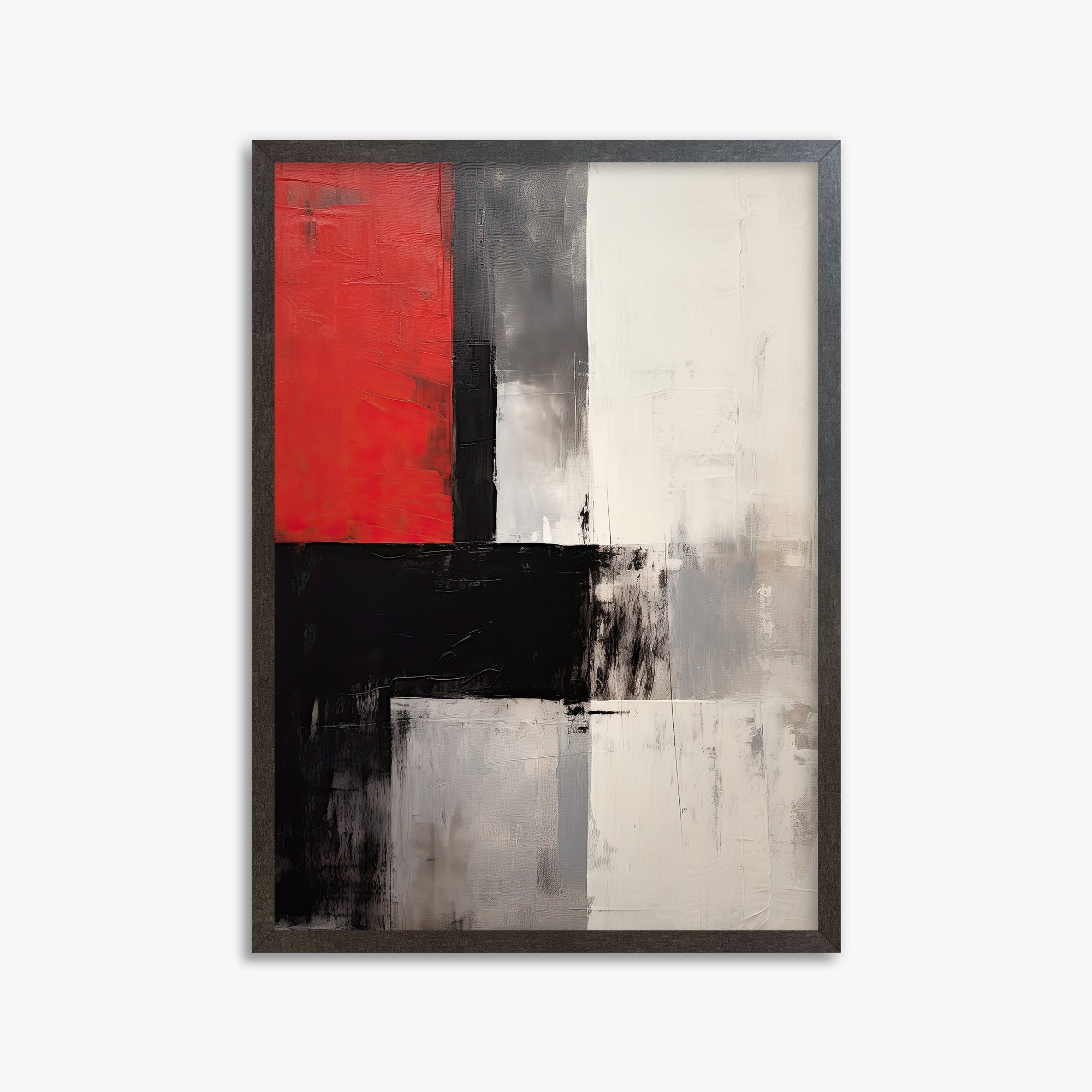 Urban Divide, 50x70cm Framed Art Reproduction With Espresso Frame