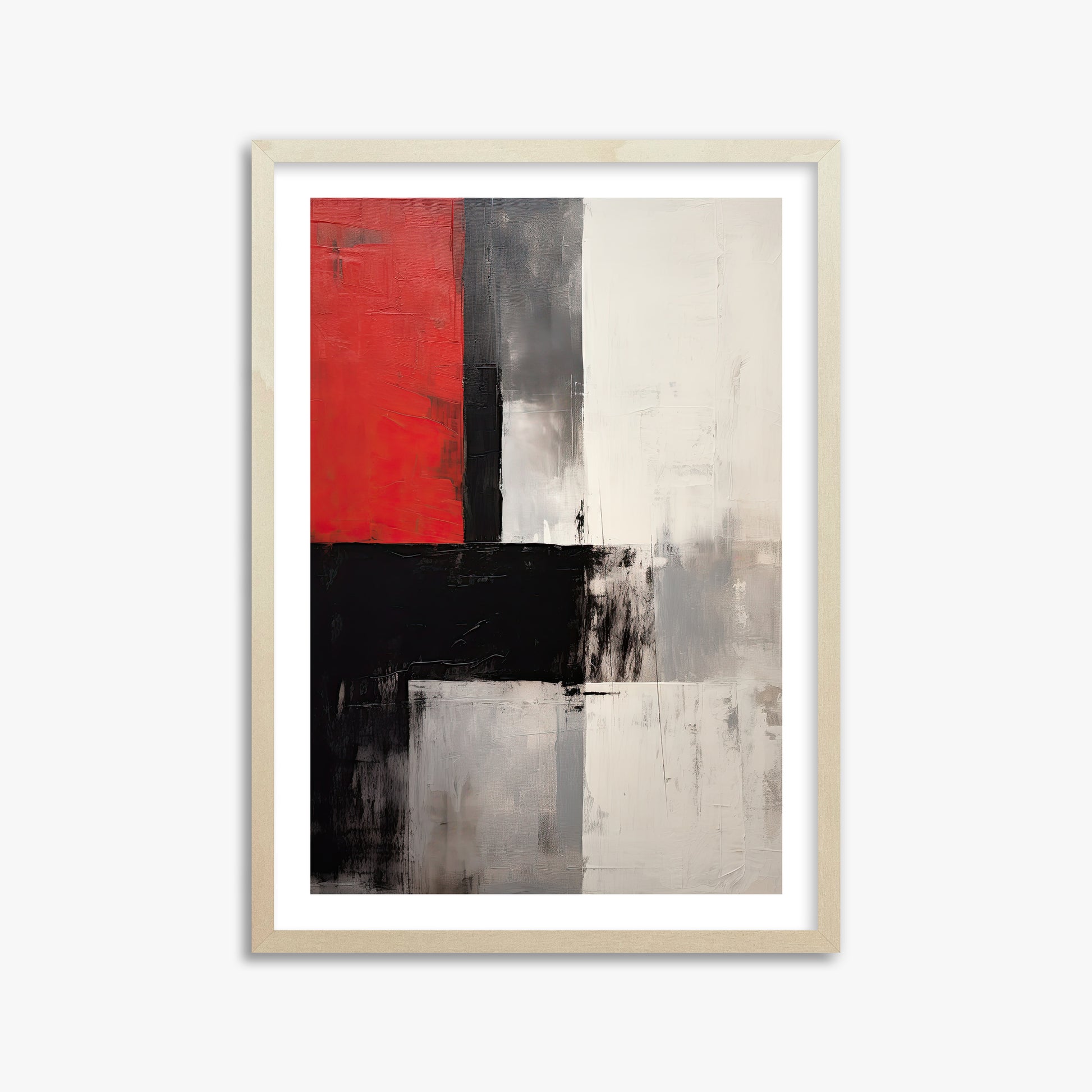 Urban Divide, 50x70cm Framed Art Reproduction With Lime Wood Frame