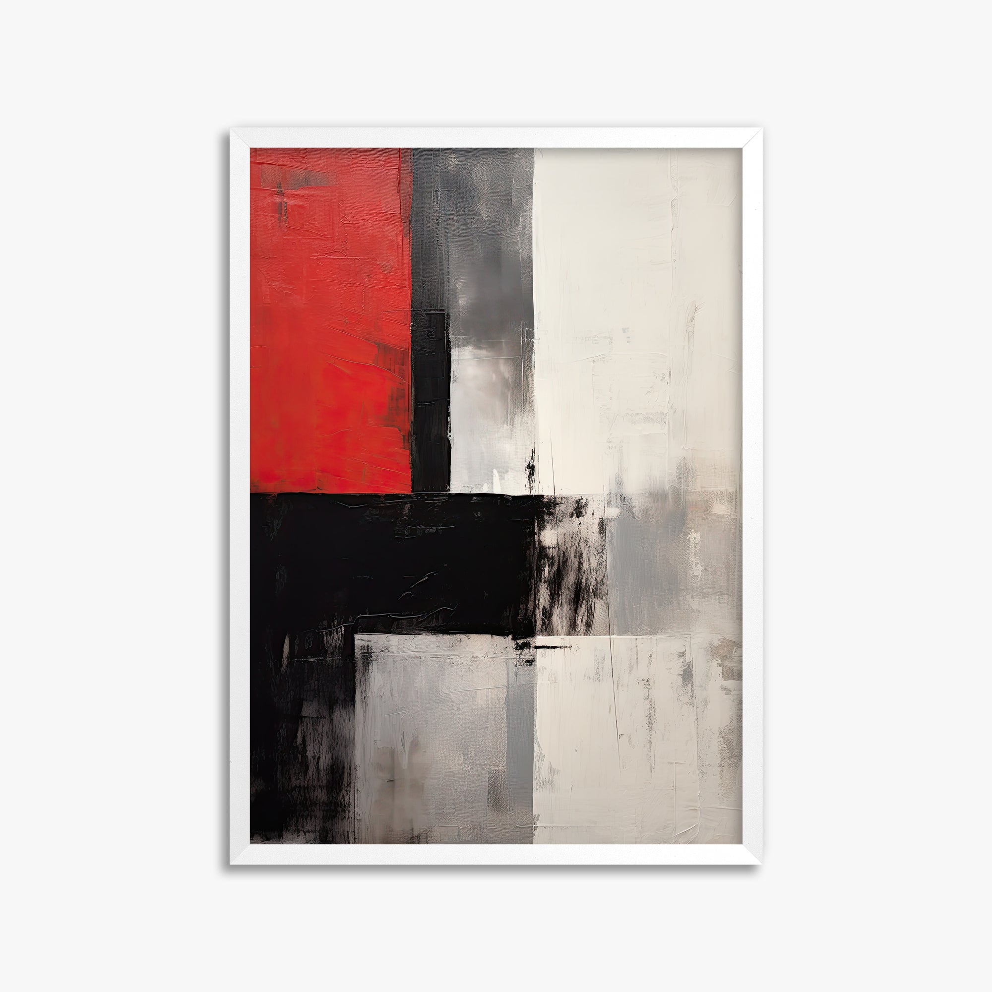 Urban Divide, 50x70cm Framed Poster With White Frame