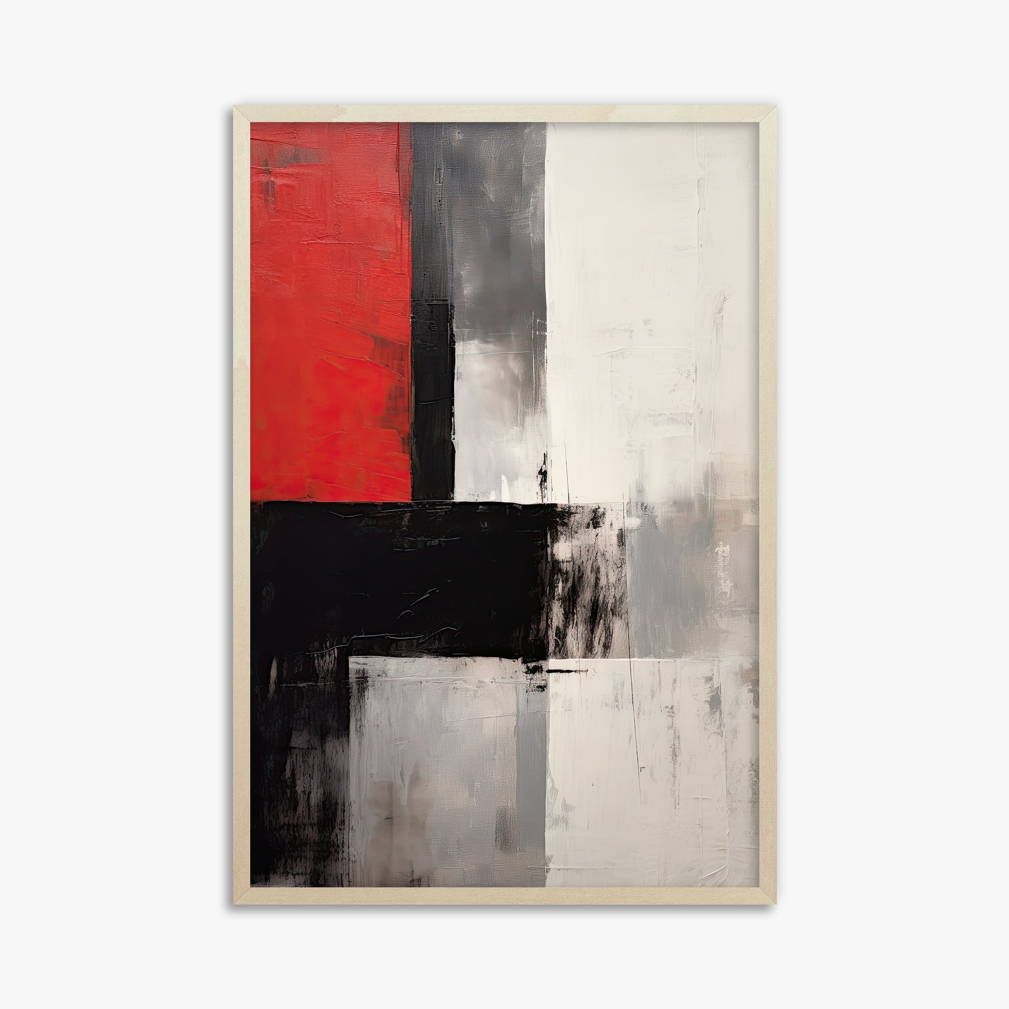 Urban Divide, 61x91cm Framed Art Reproduction With Lime Wood Frame