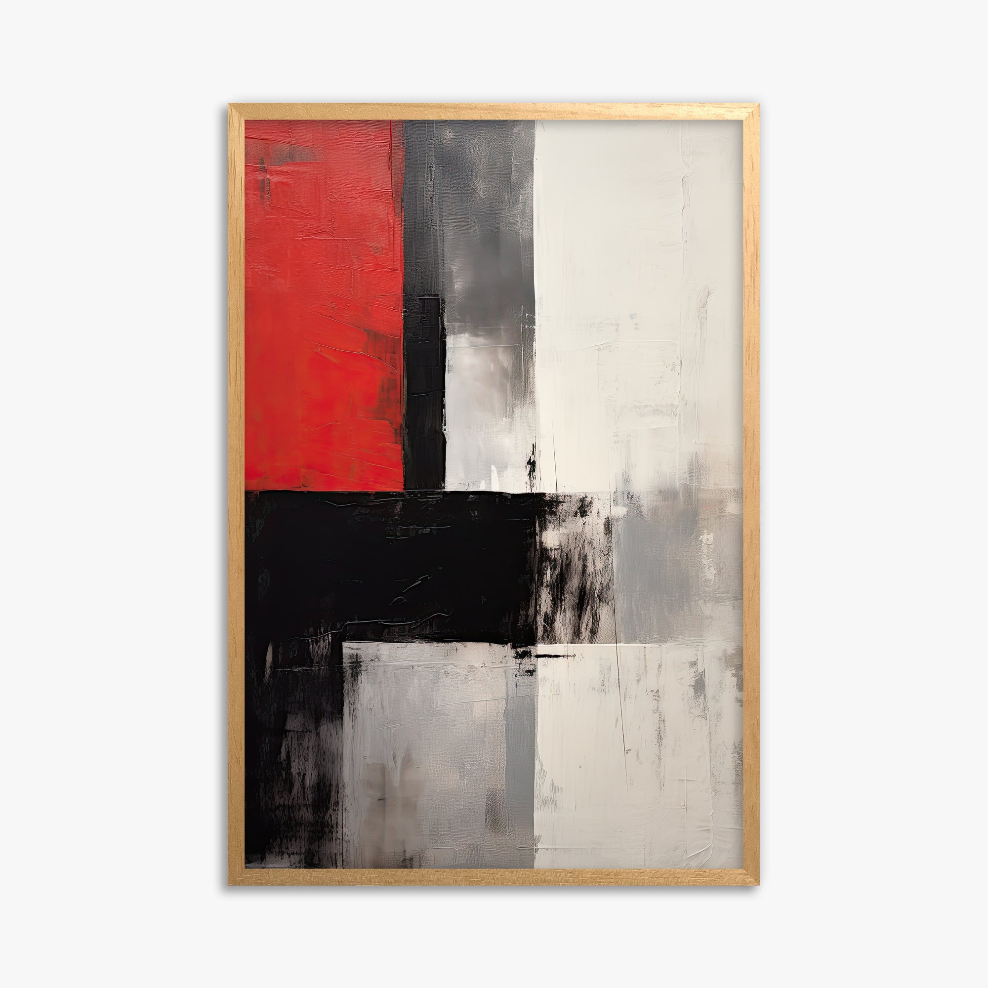 Urban Divide, 61x91cm Framed Poster With Oak Frame