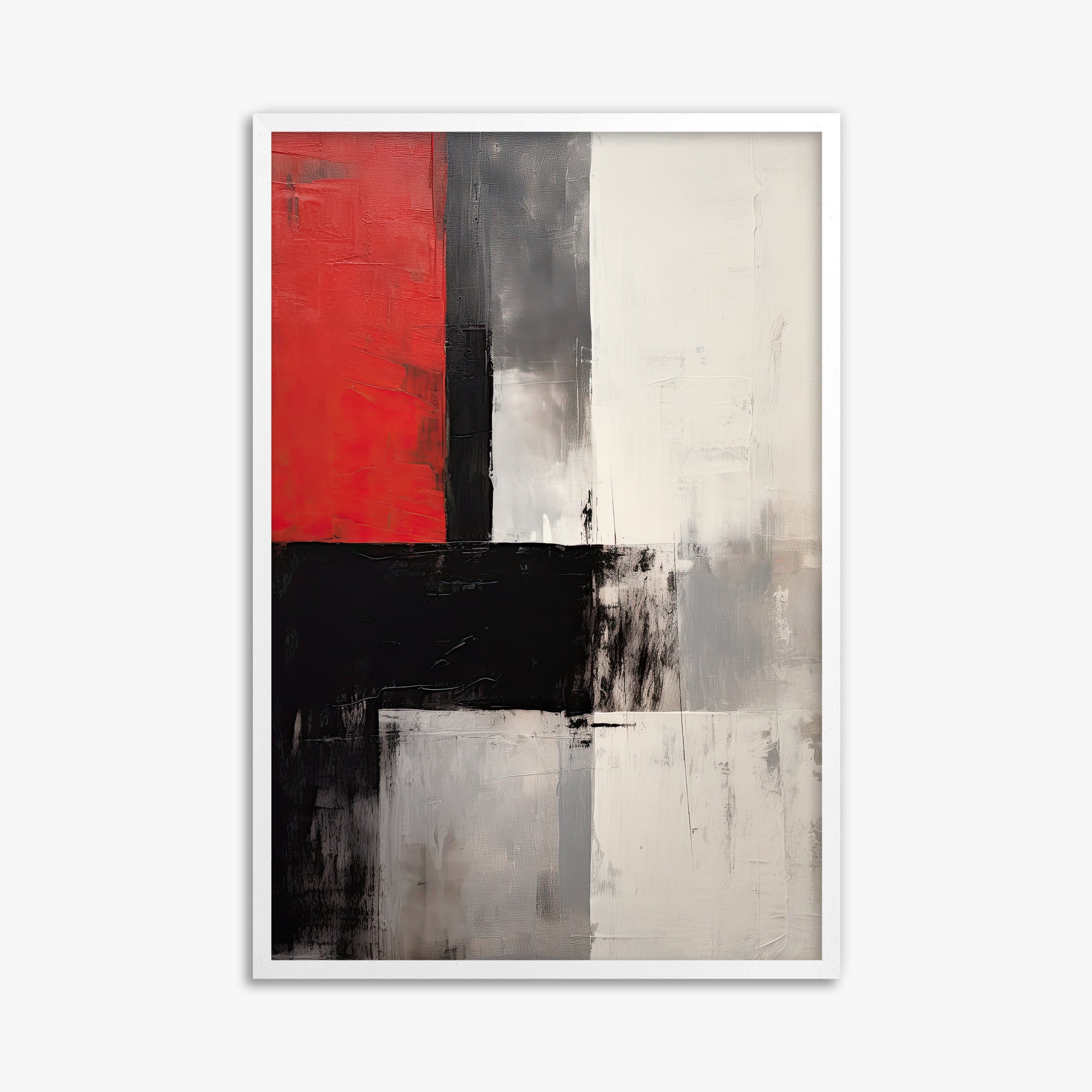 Urban Divide, 61x91cm Framed Poster With White Frame