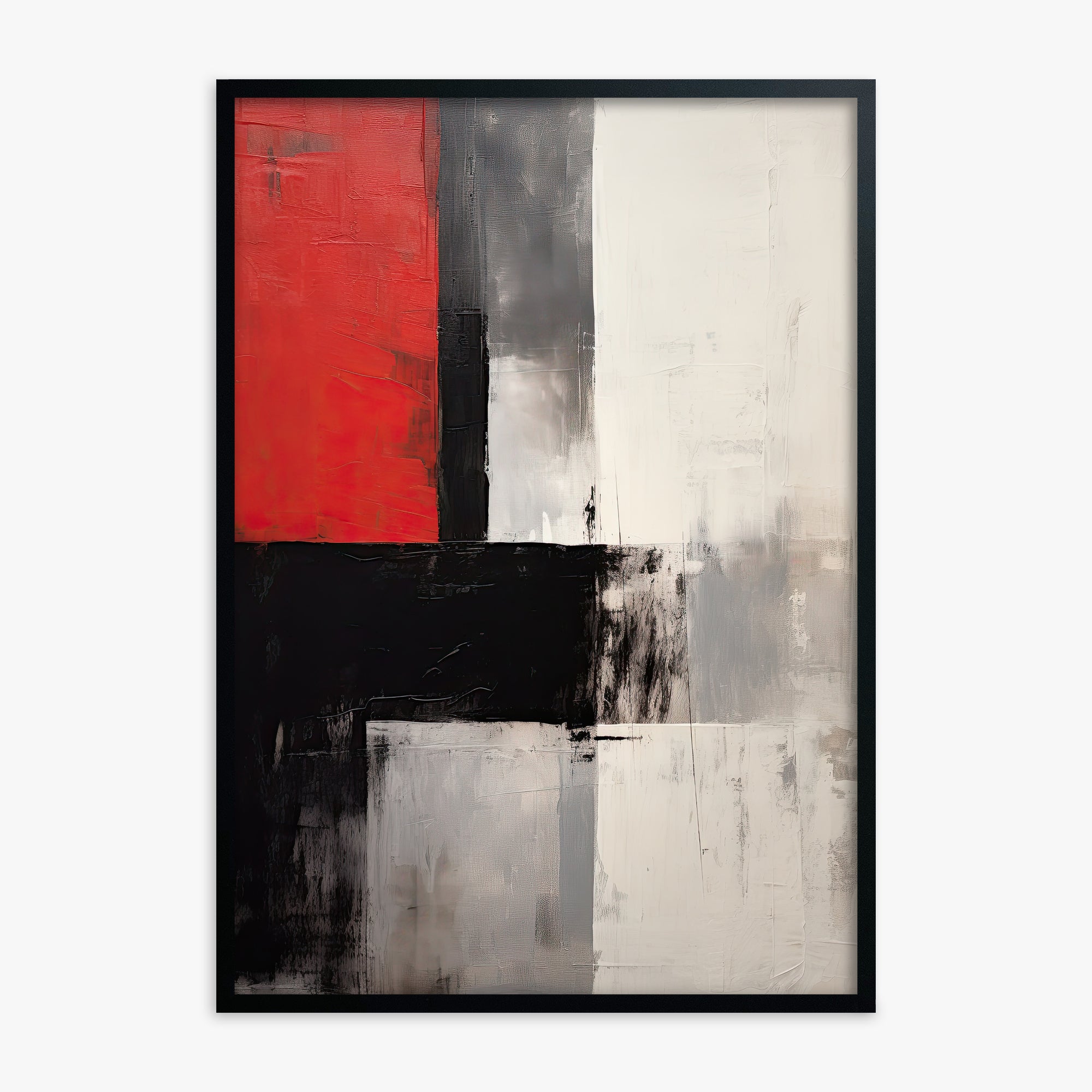Urban Divide, Black Framed Poster With Black Frame