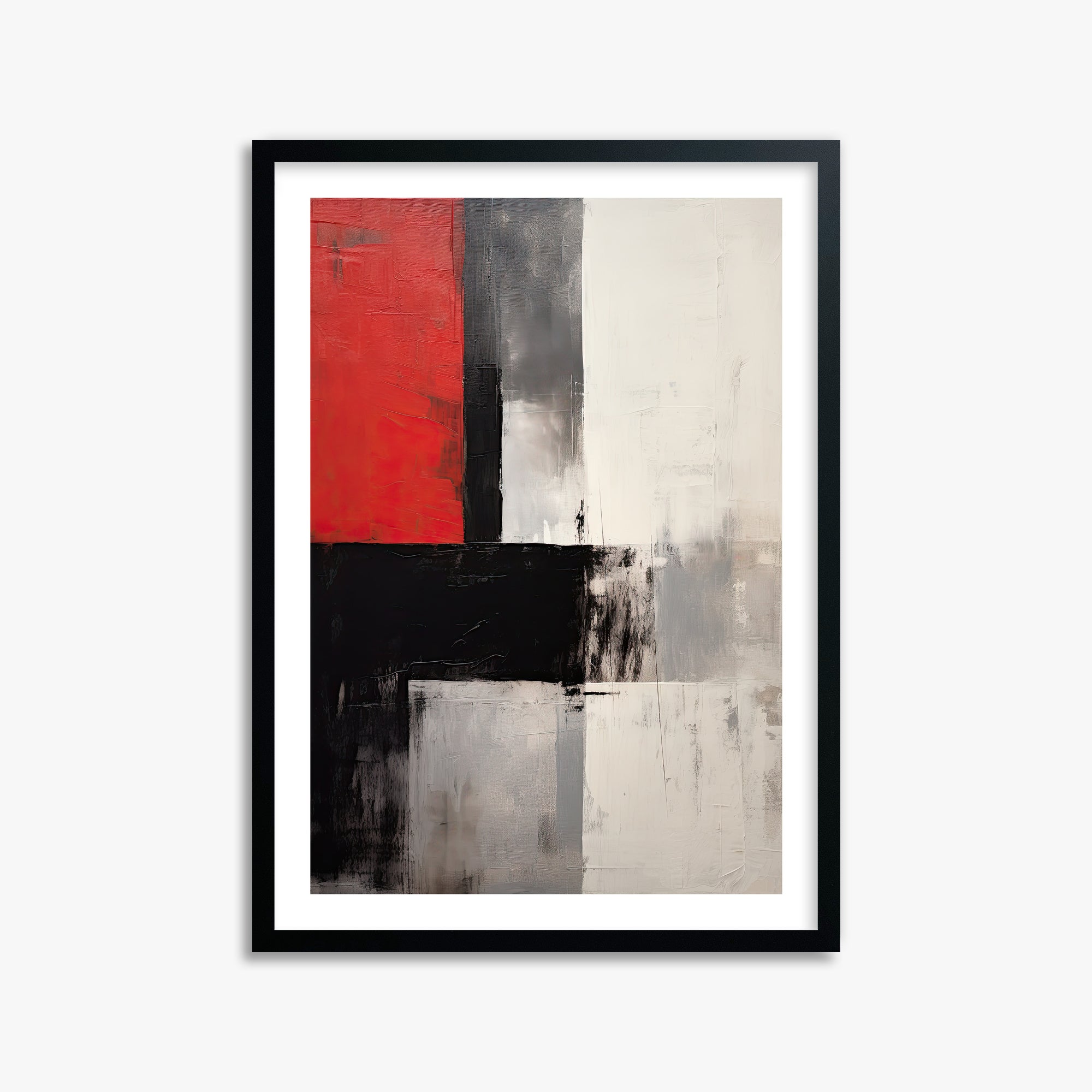 Urban Divide, 50x70cm Black Framed Art Reproduction