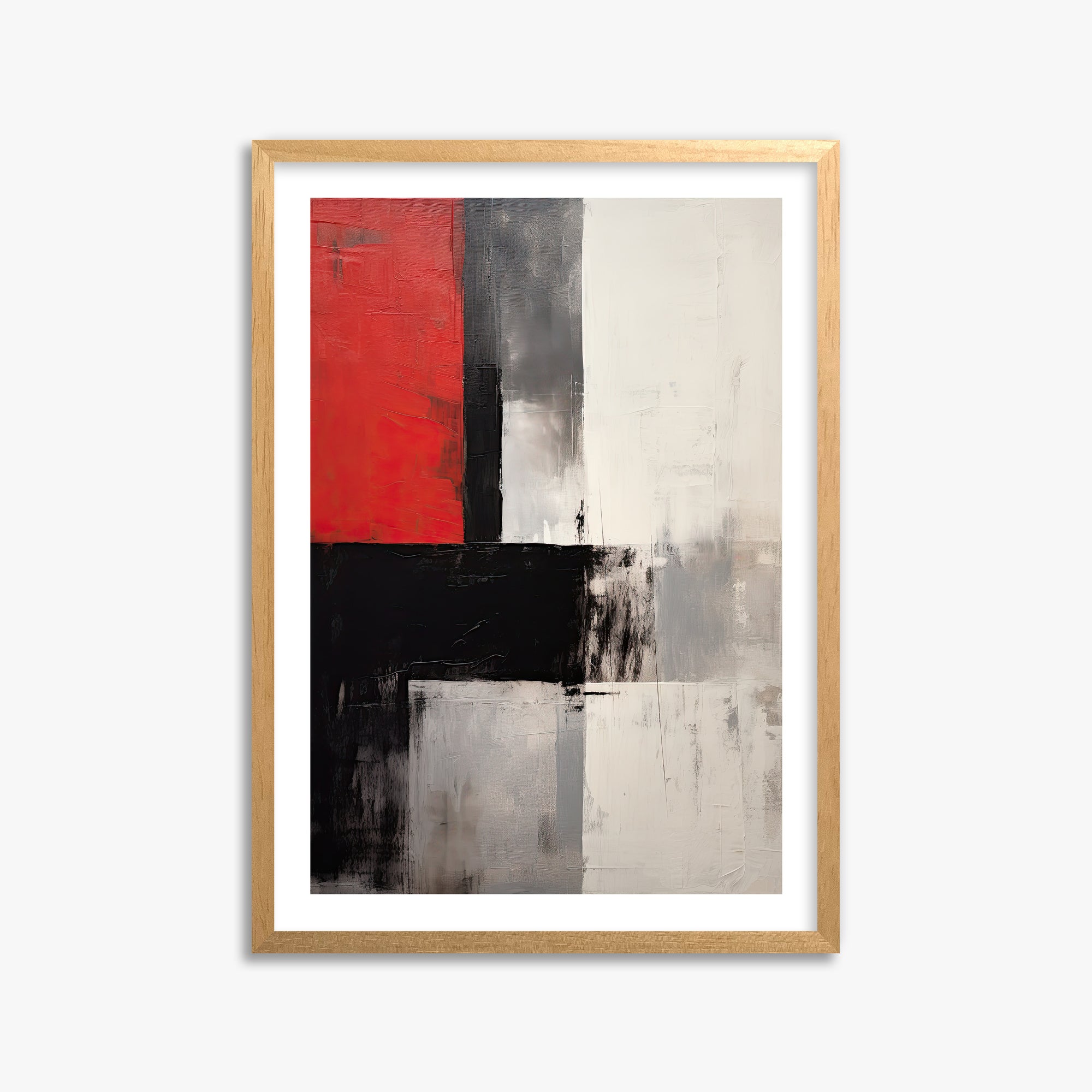 Urban Divide, 50x70cm Oak Framed Art Reproduction