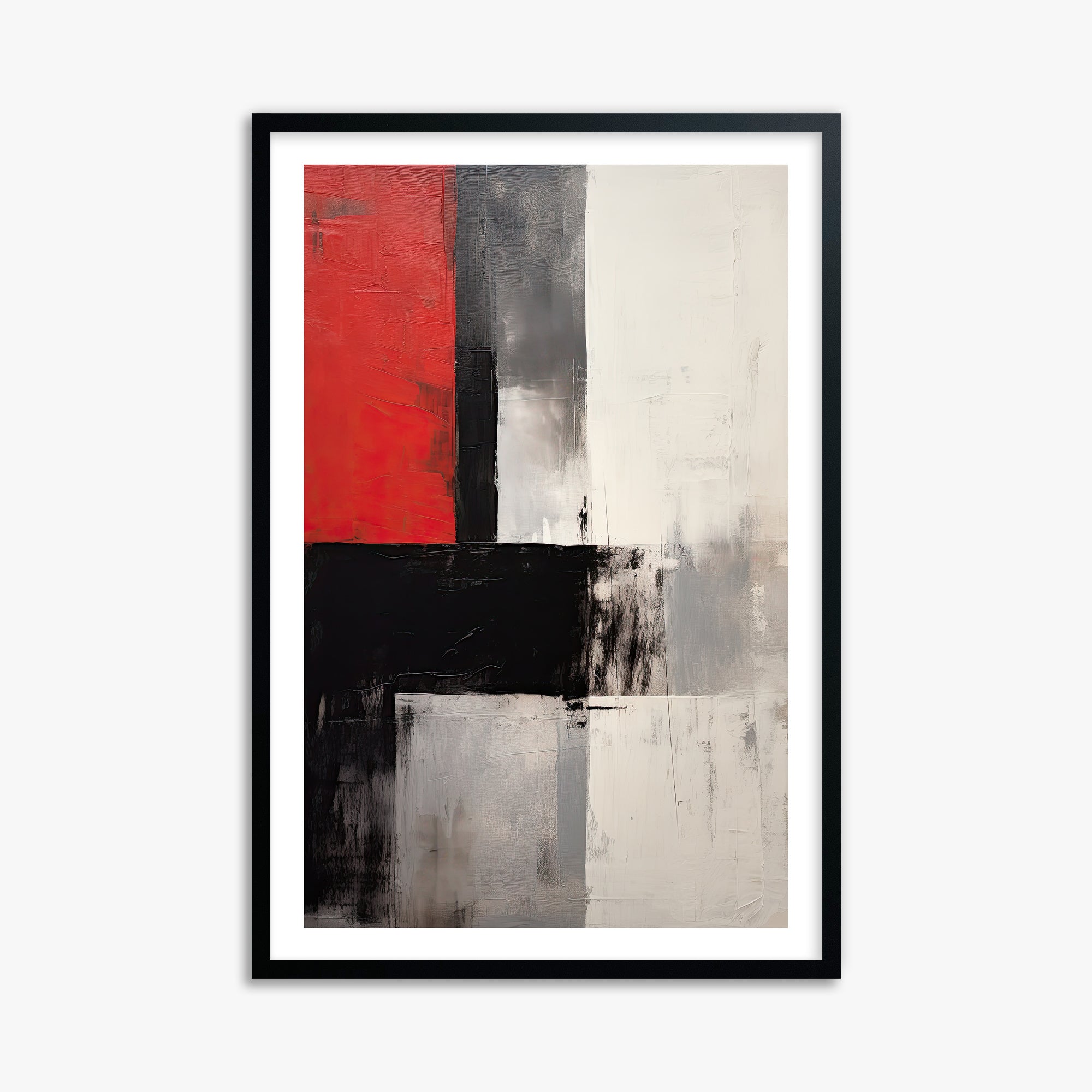 Urban Divide, 61x91cm Black Framed Art Reproduction