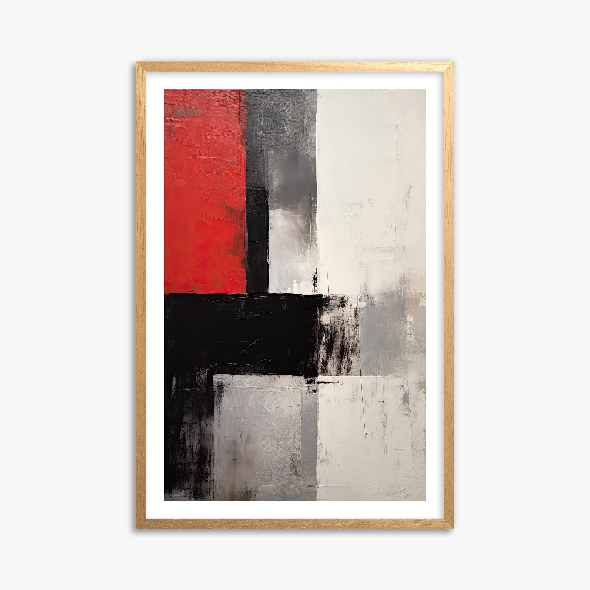 Urban Divide, 61x91cm Oak Framed Art Reproduction