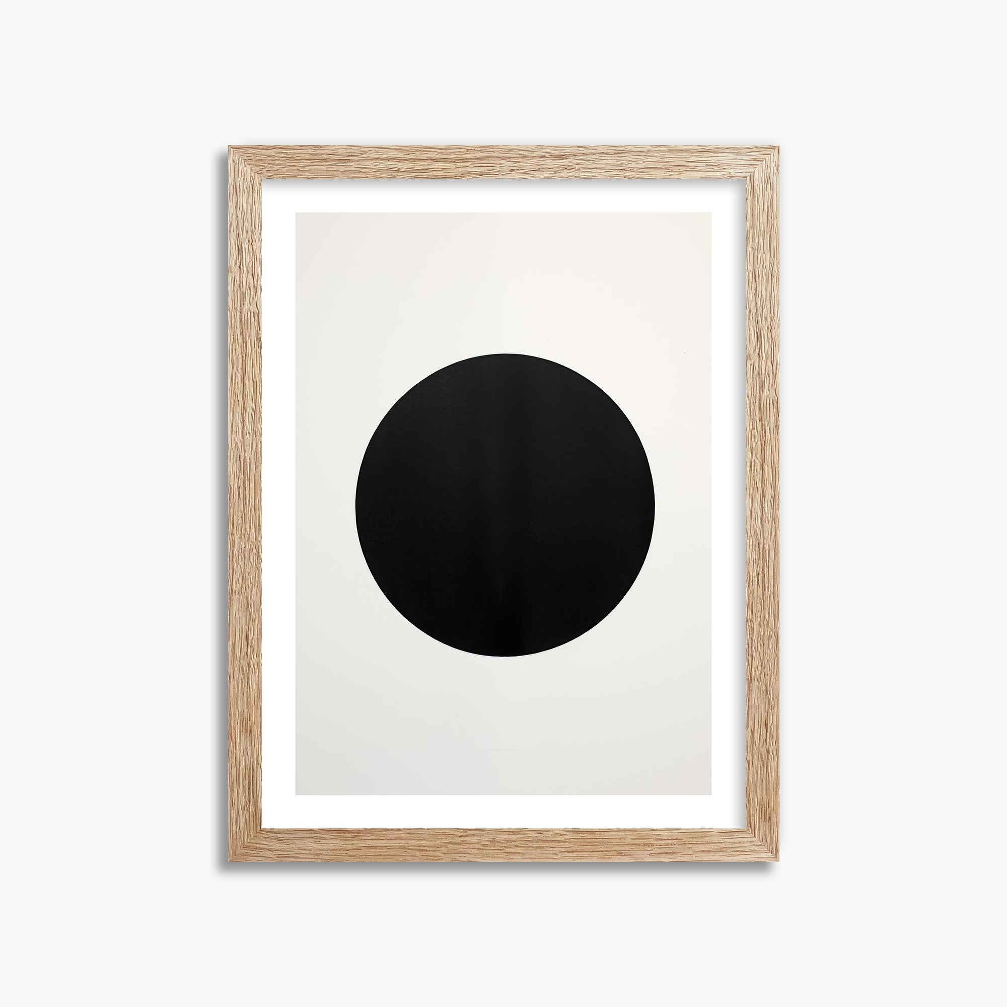 Eclipse Essence, 30x40cm Framed Art Reproduction With Raw Oak Frame