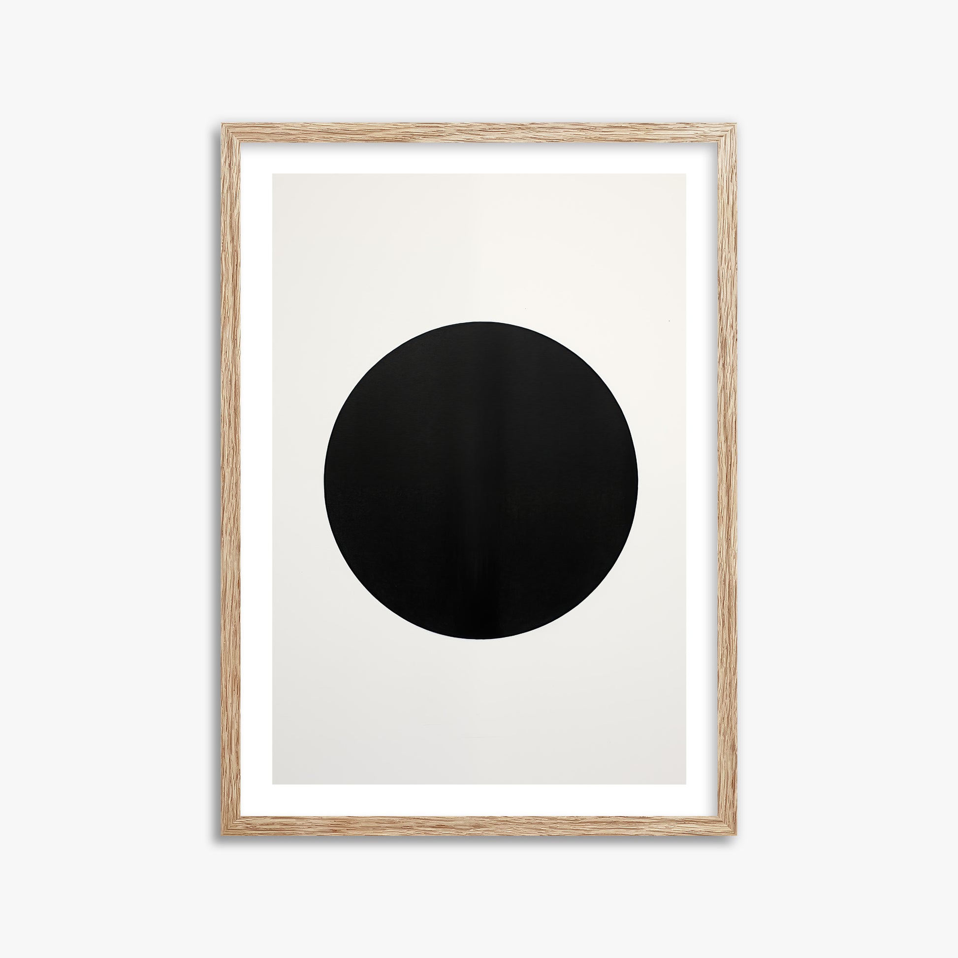 Eclipse Essence, 50x70cm Framed Art Reproduction With Raw Oak Frame