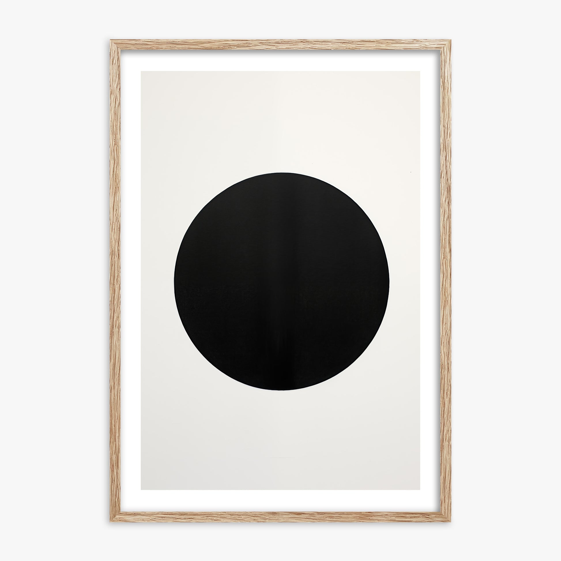 Eclipse Essence, 70x100cm Framed Art Reproduction With Raw Oak Frame
