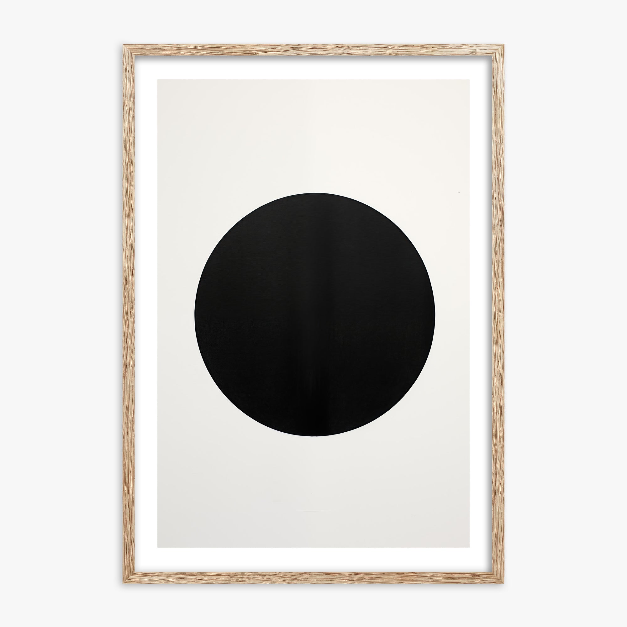 Eclipse Essence, 70x100cm Framed Art Reproduction With Raw Oak Frame