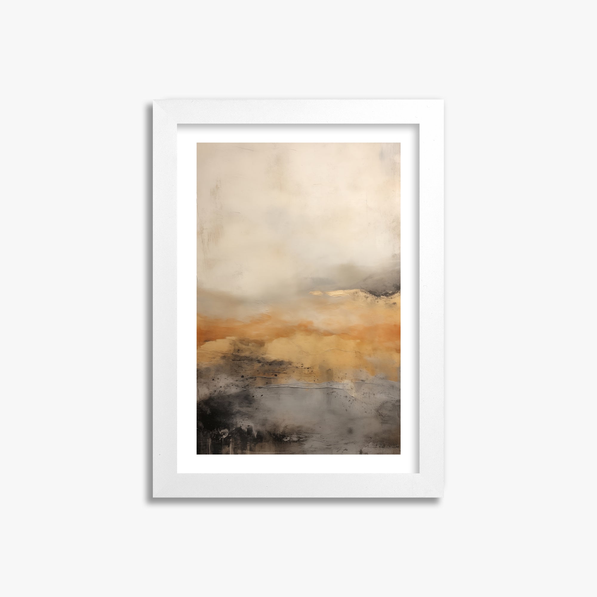Amber Horizon Mist, 21x30cm Whitek Framed Art Reproduction
