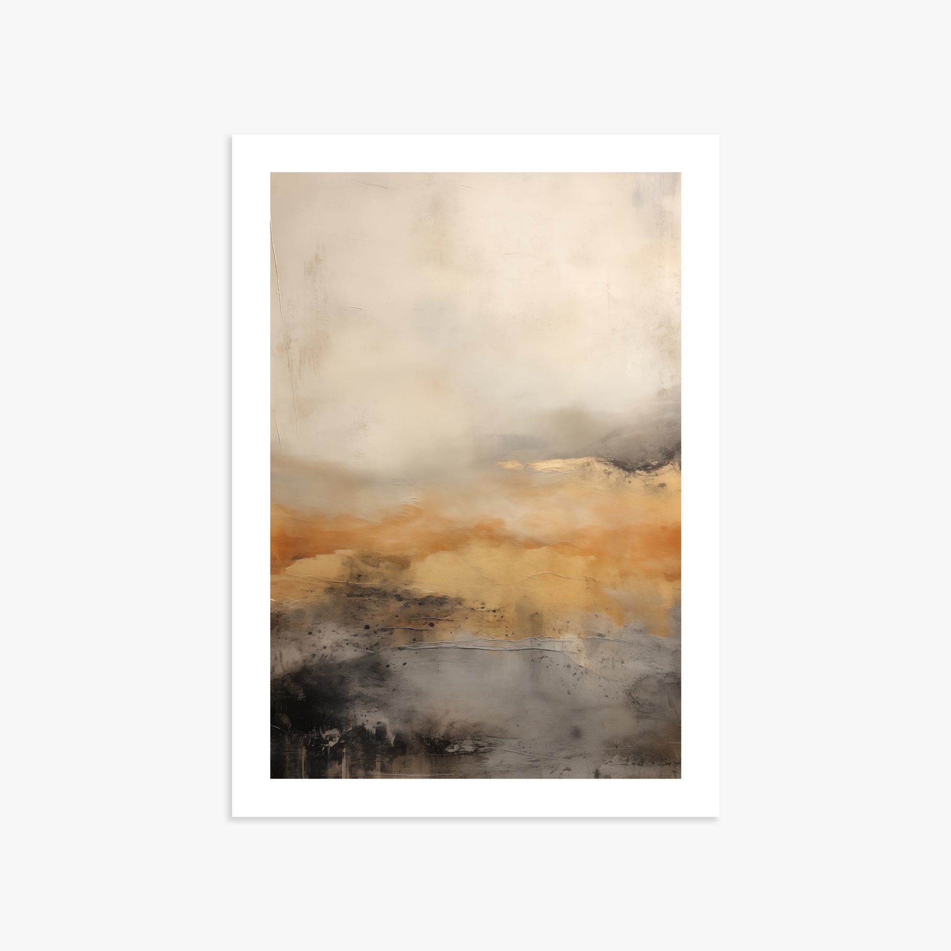 Amber Horizon Mist, 50x70cm Printed Poster