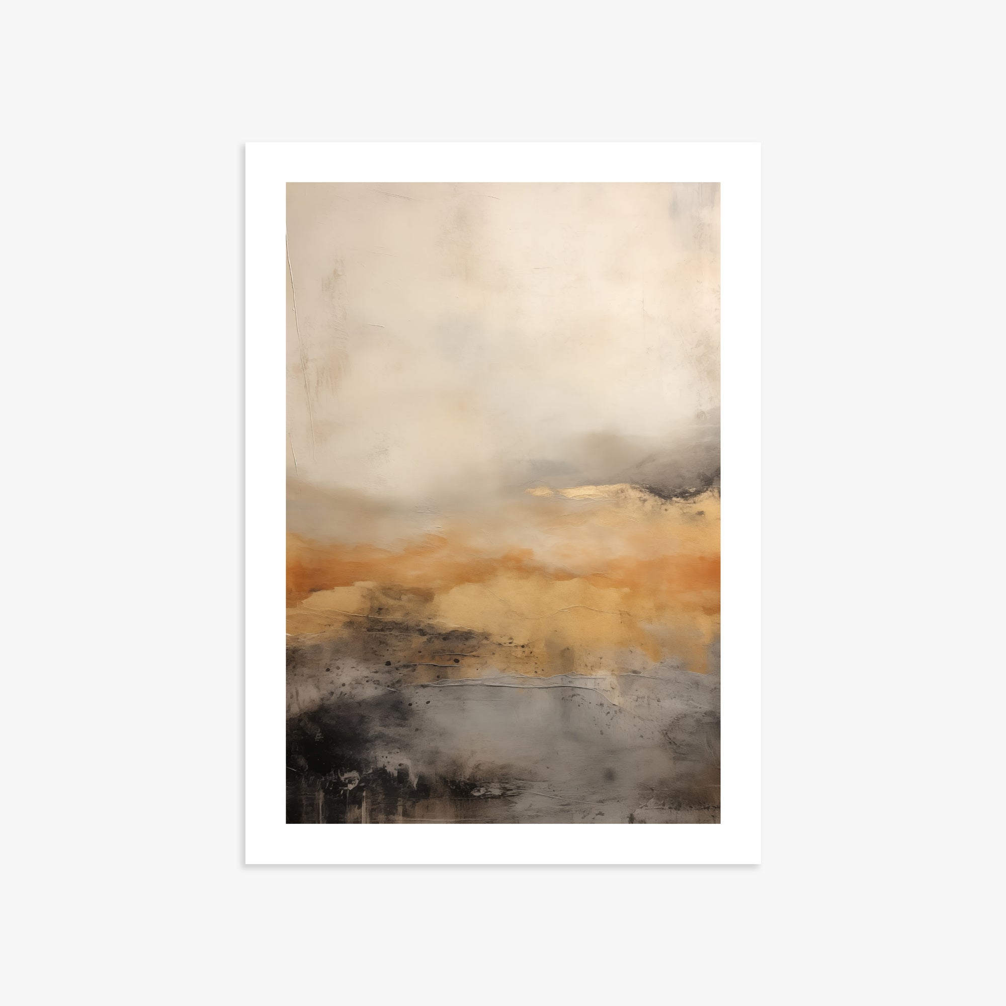 Amber Horizon Mist, 50x70cm Printed Poster