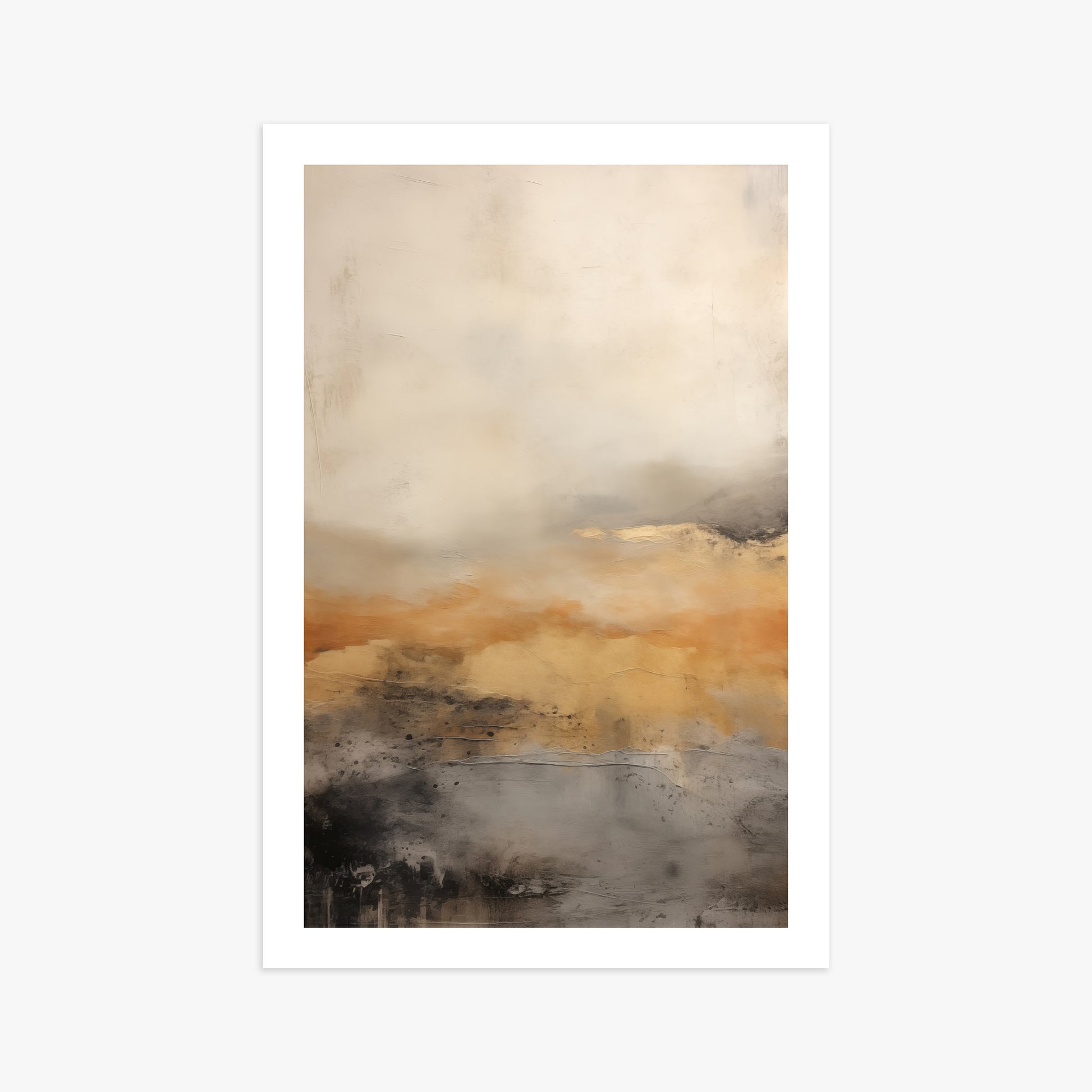 Amber Horizon Mist, 61x91cm Printed Poster
