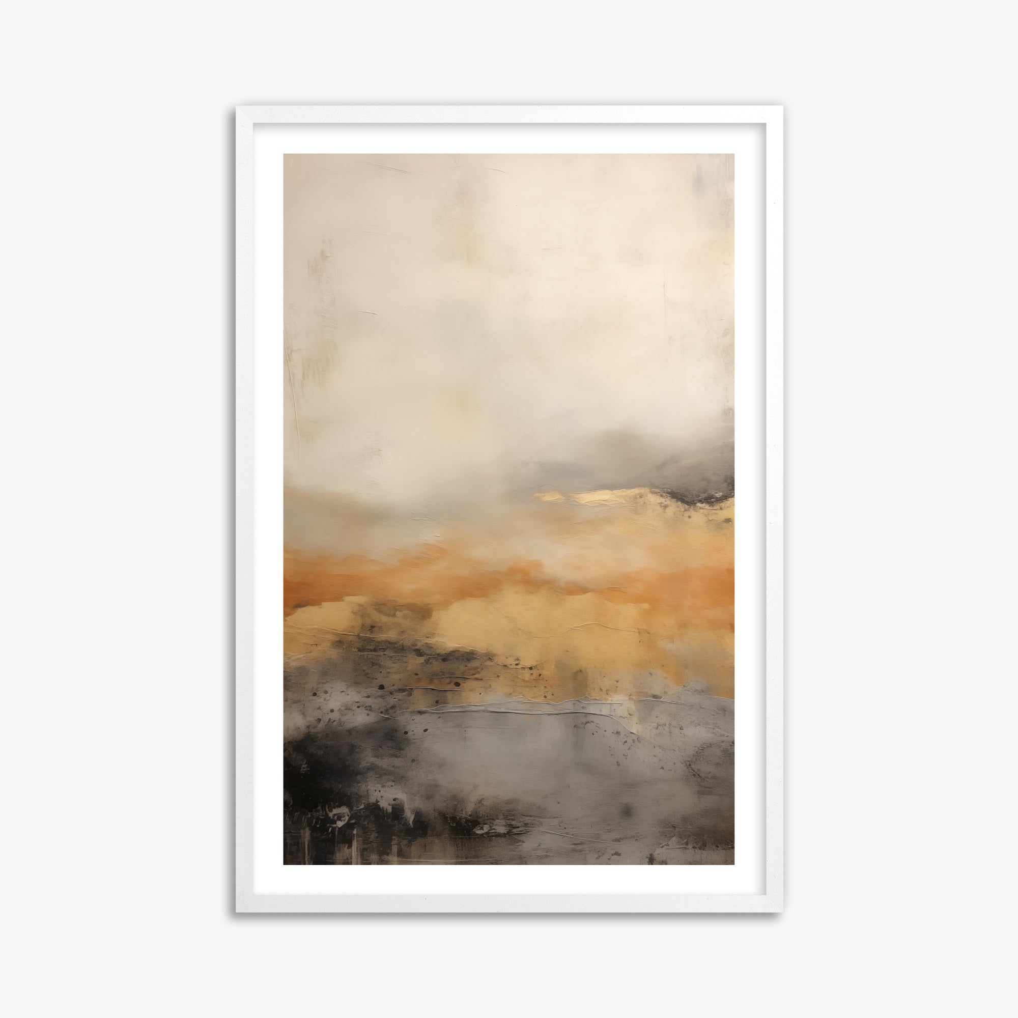 Amber Horizon Mist, 61x91cm Whitek Framed Art Reproduction
