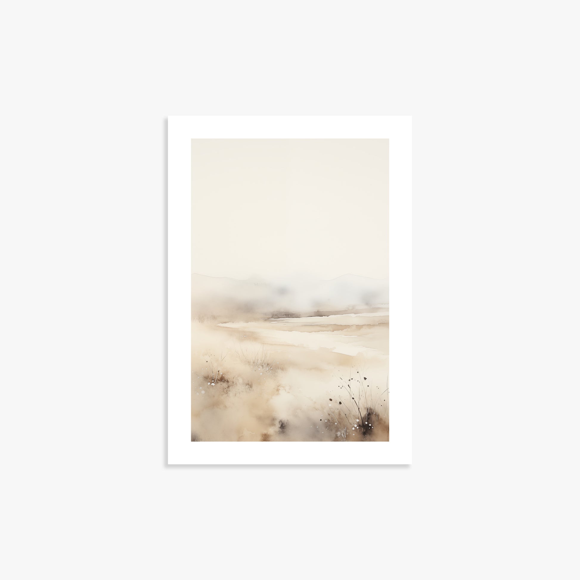 Misty Dunes Horizon, 21x30cm Printed Poster