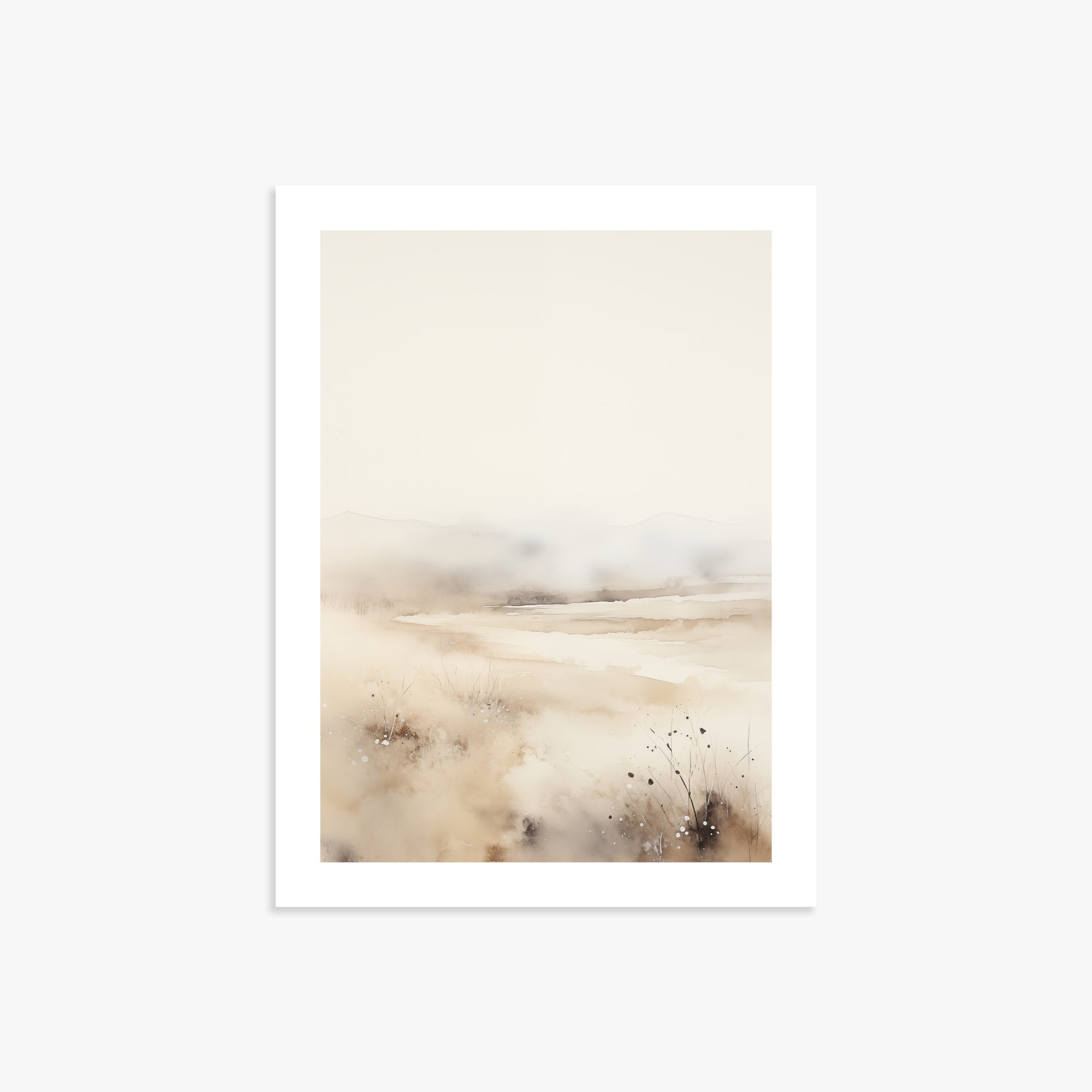 Misty Dunes Horizon, 30x40cm Printed Poster