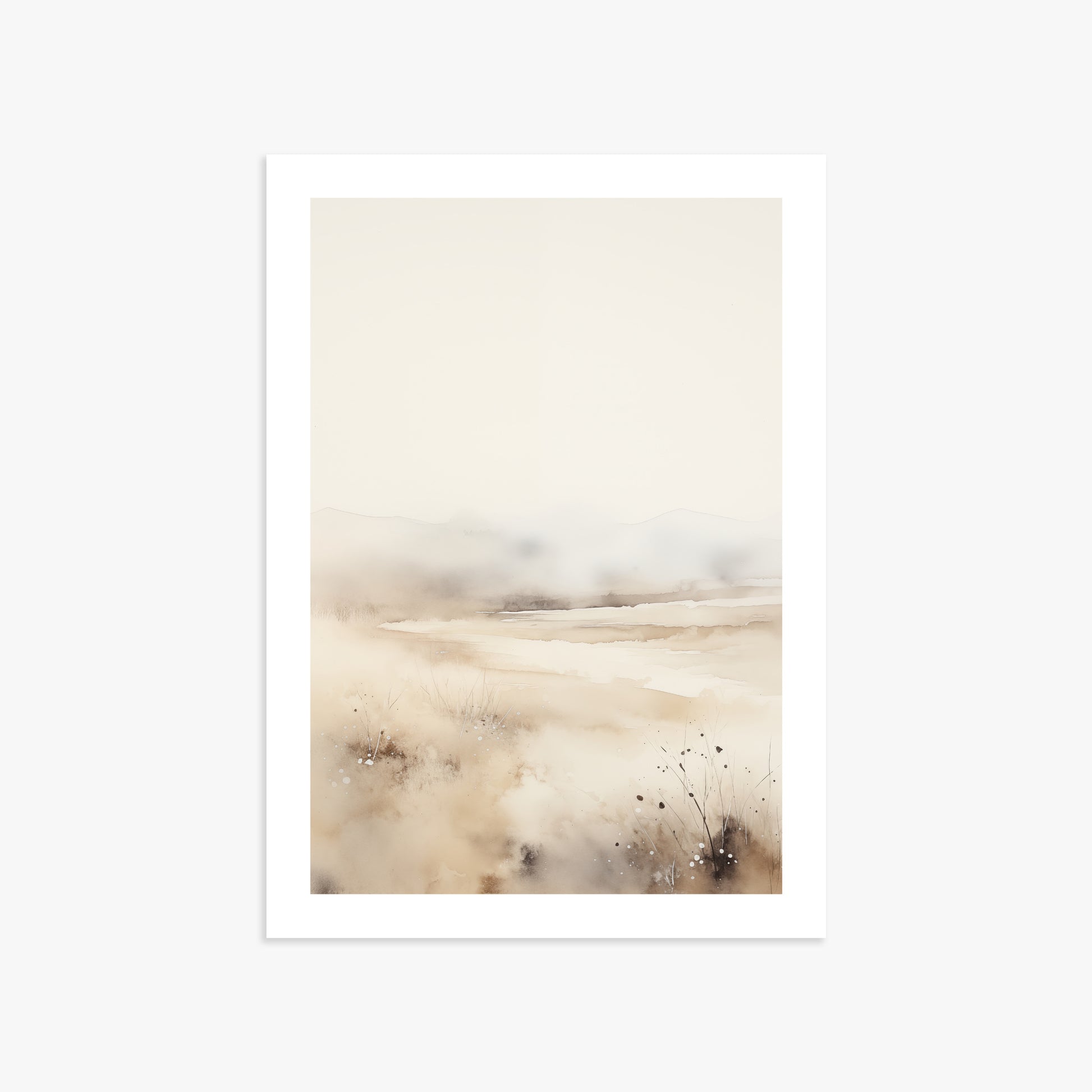 Misty Dunes Horizon, 50x70cm Printed Poster