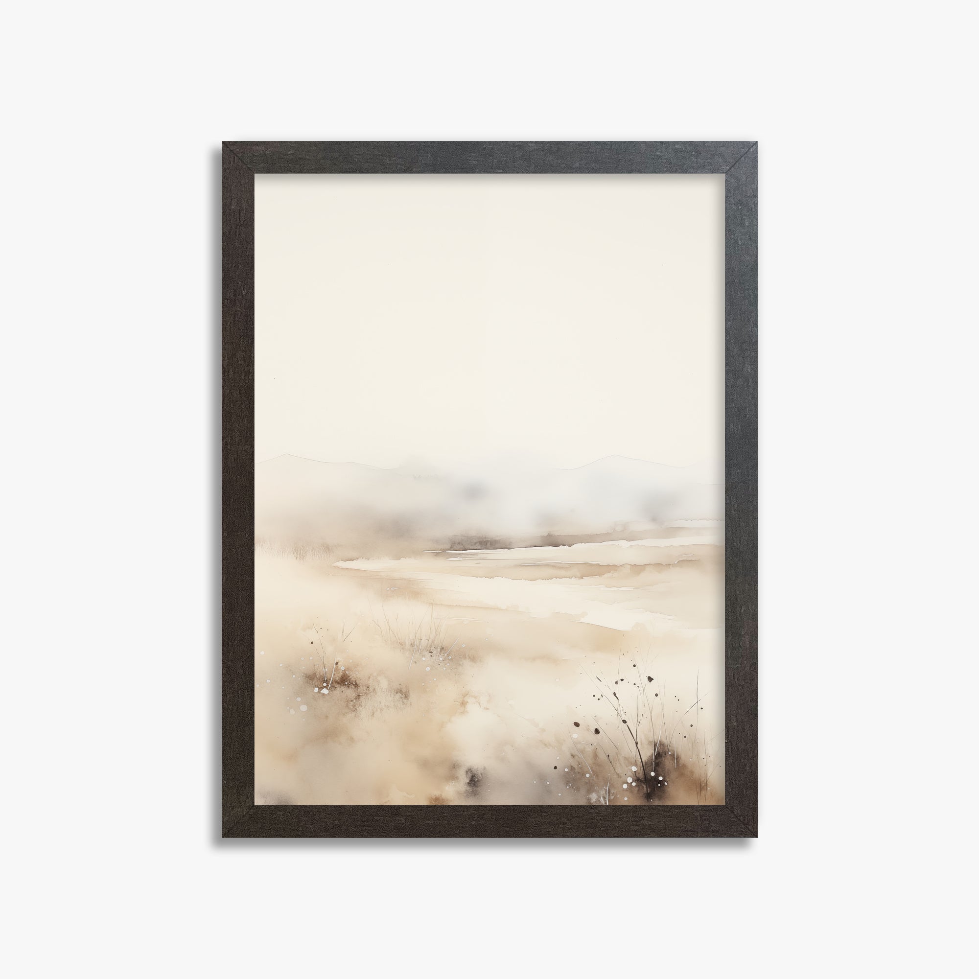 Orizzonte delle dune nebbiose