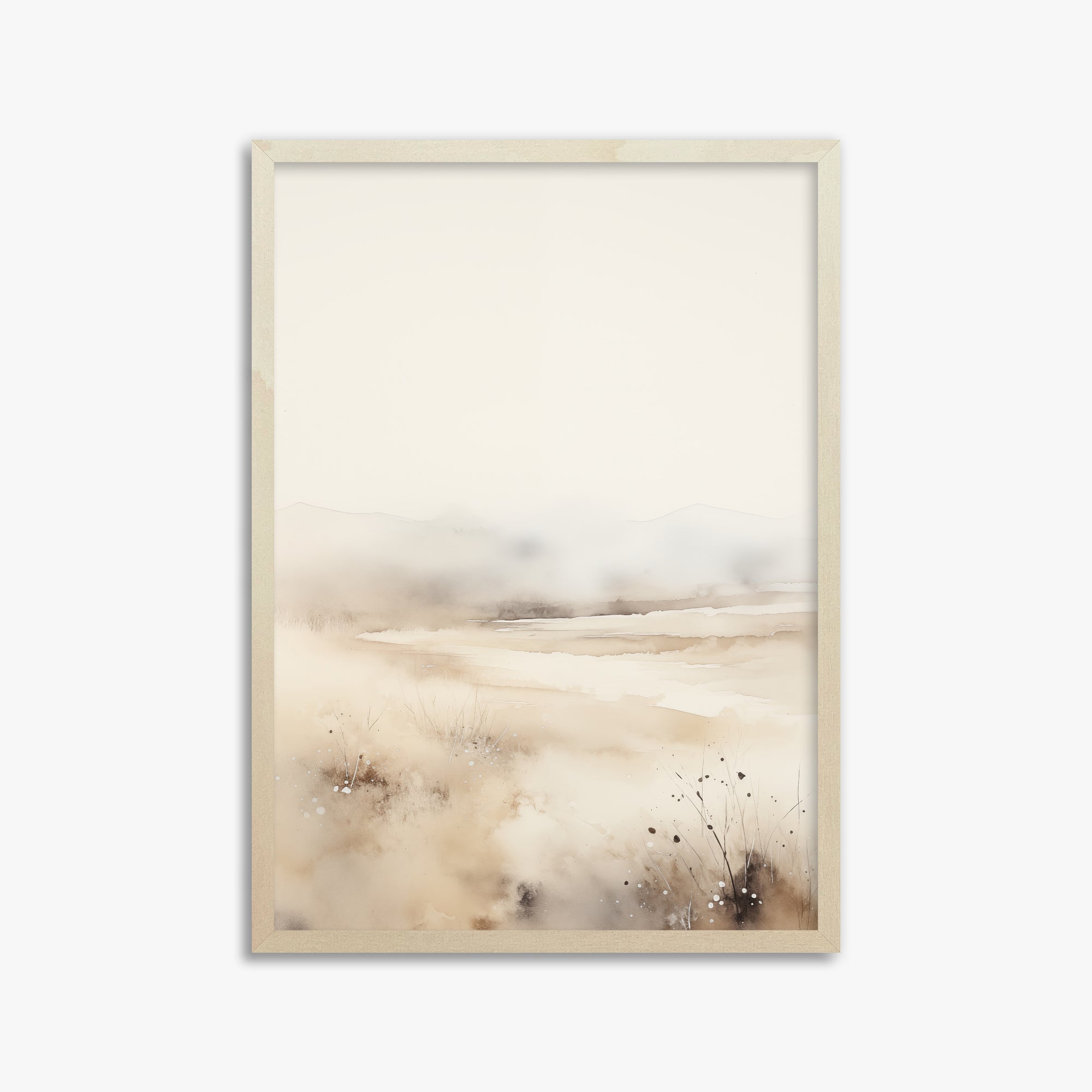 Orizzonte delle dune nebbiose