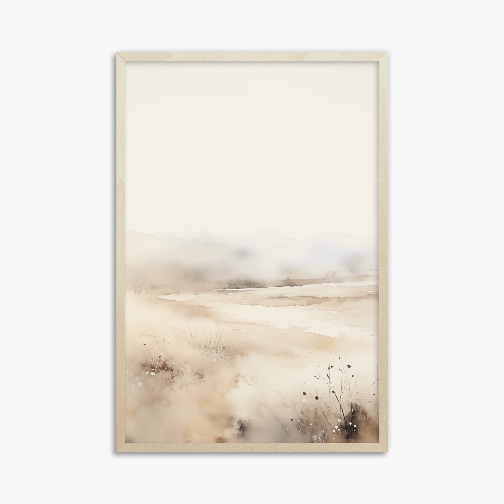 Orizzonte delle dune nebbiose
