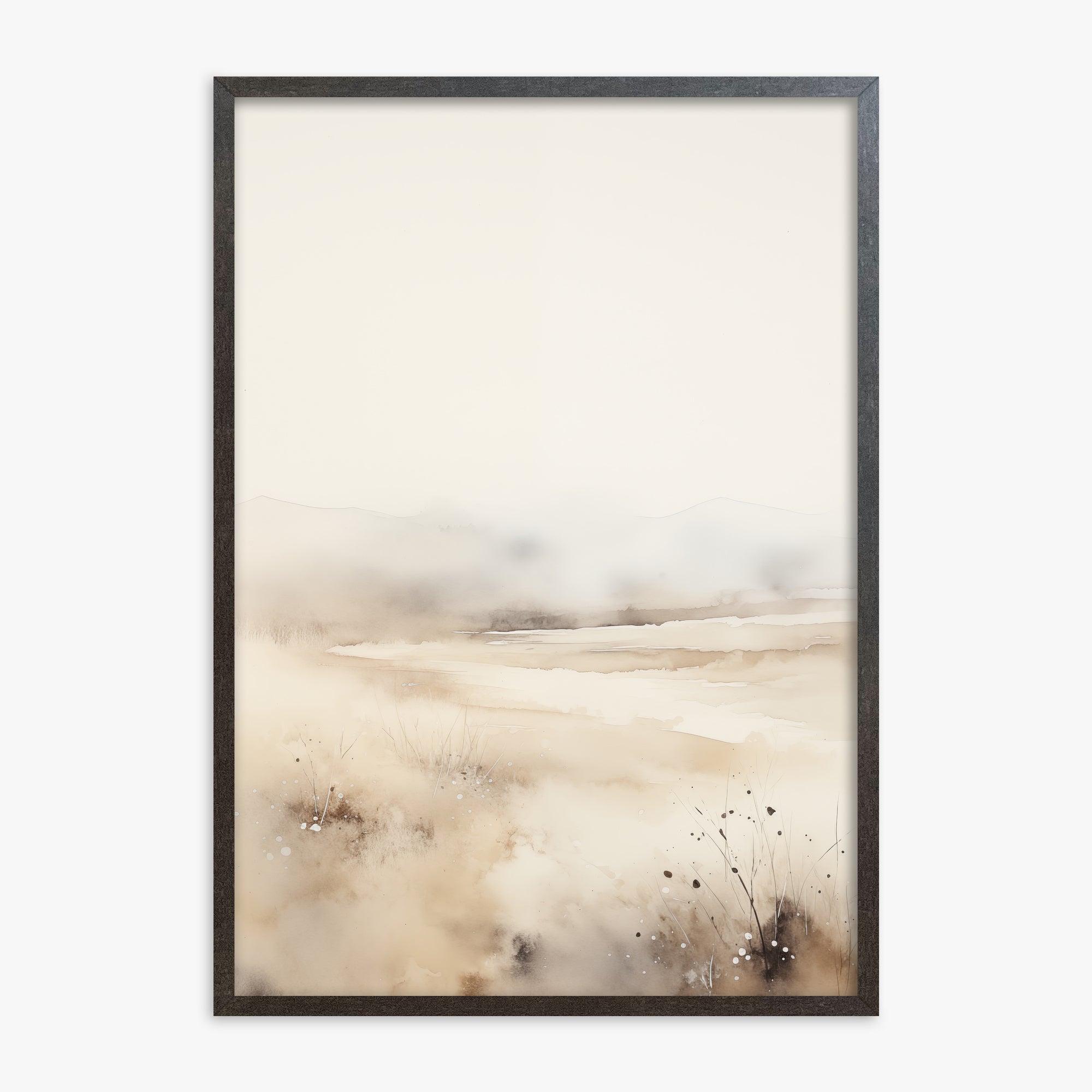 Orizzonte delle dune nebbiose