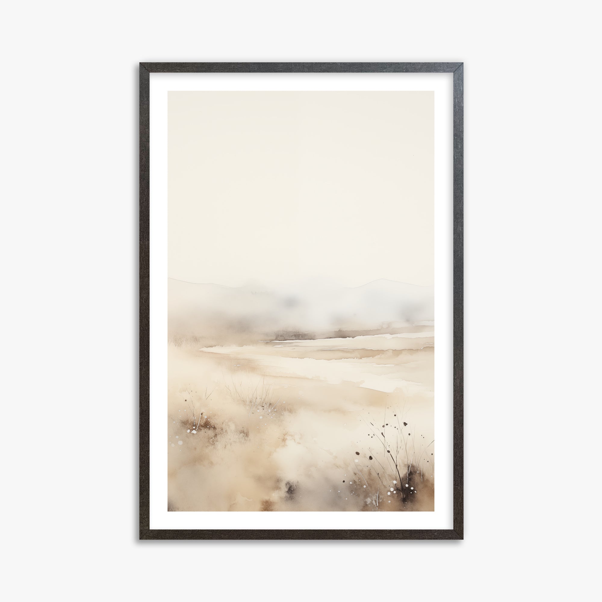 Orizzonte delle dune nebbiose