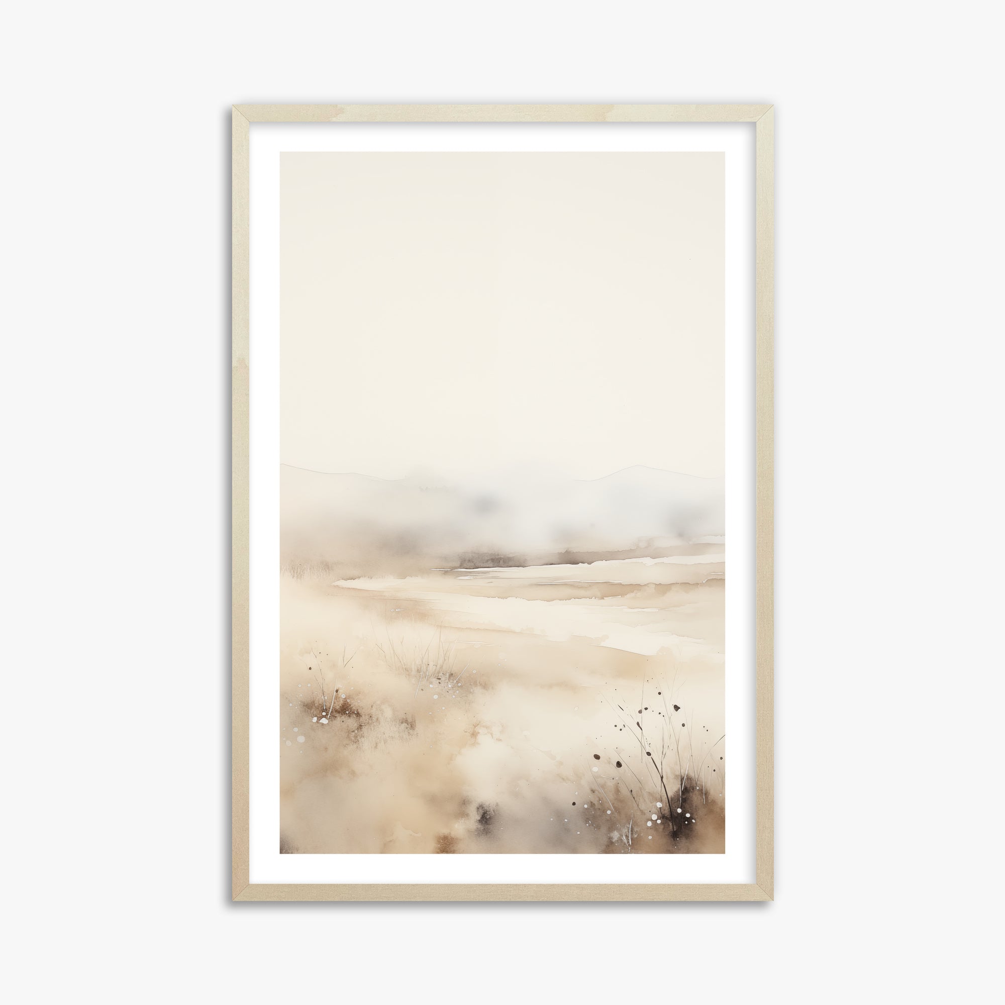 Orizzonte delle dune nebbiose