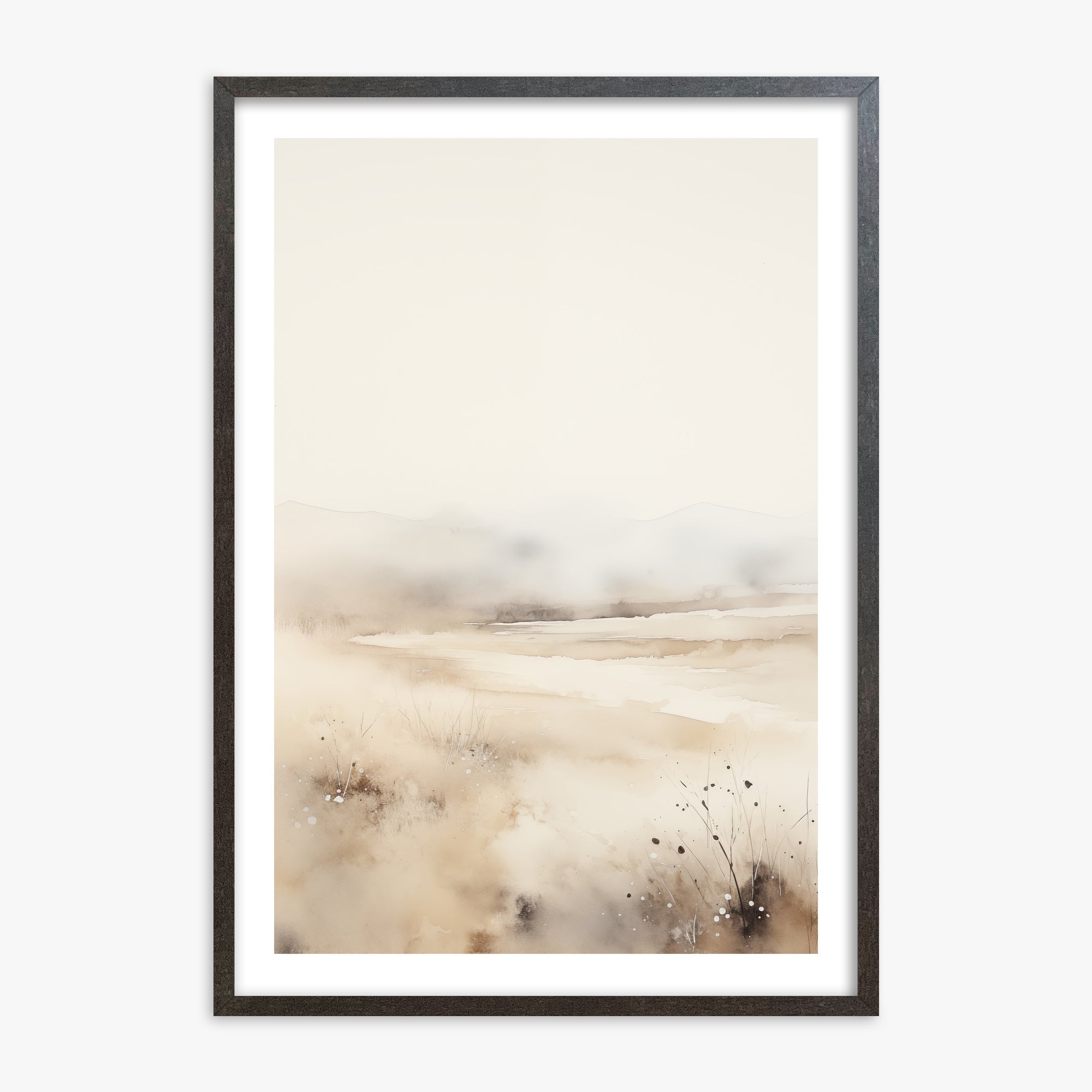 Orizzonte delle dune nebbiose