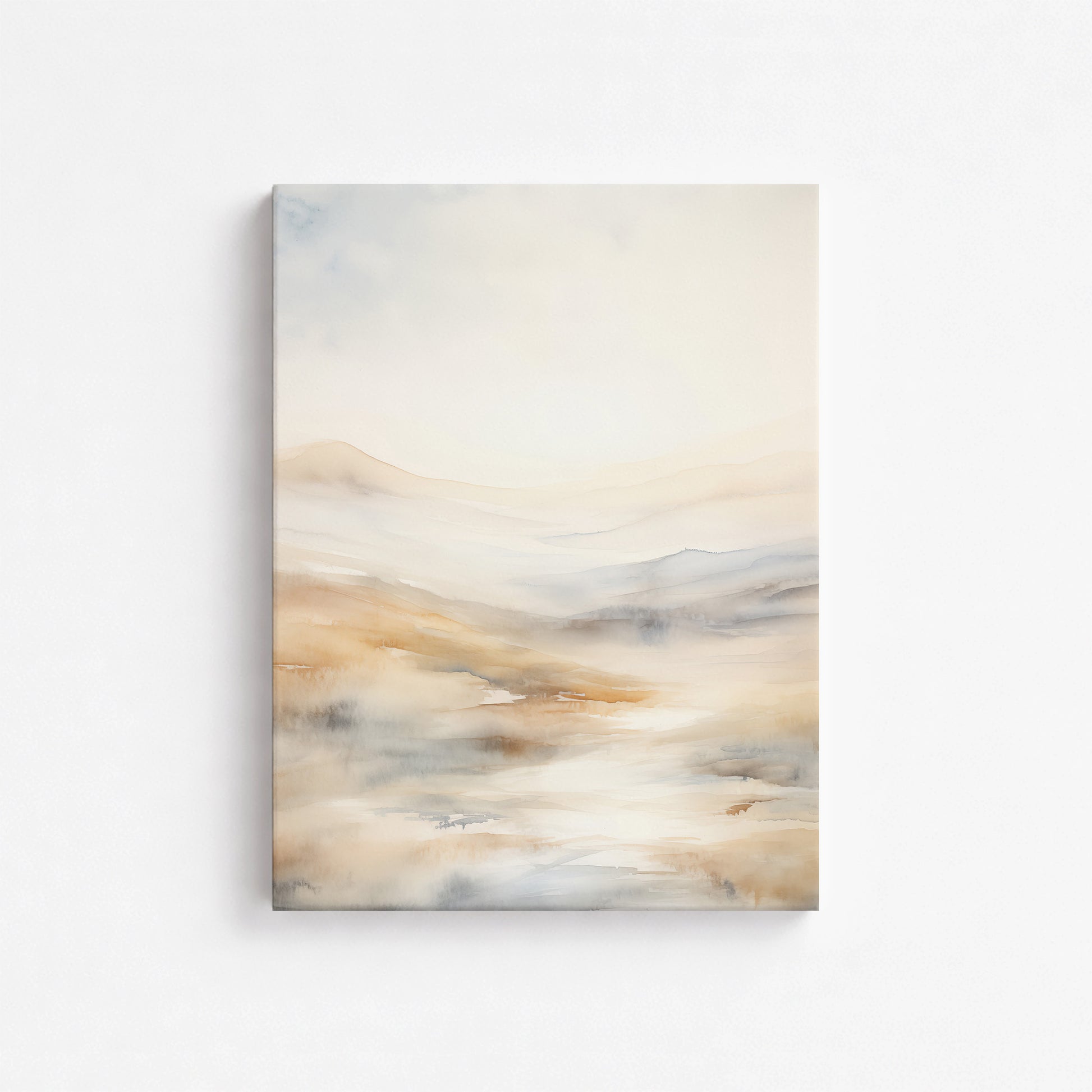 Serene Horizon Whisper, 30x40cm Satin Canvas Art Reproduction
