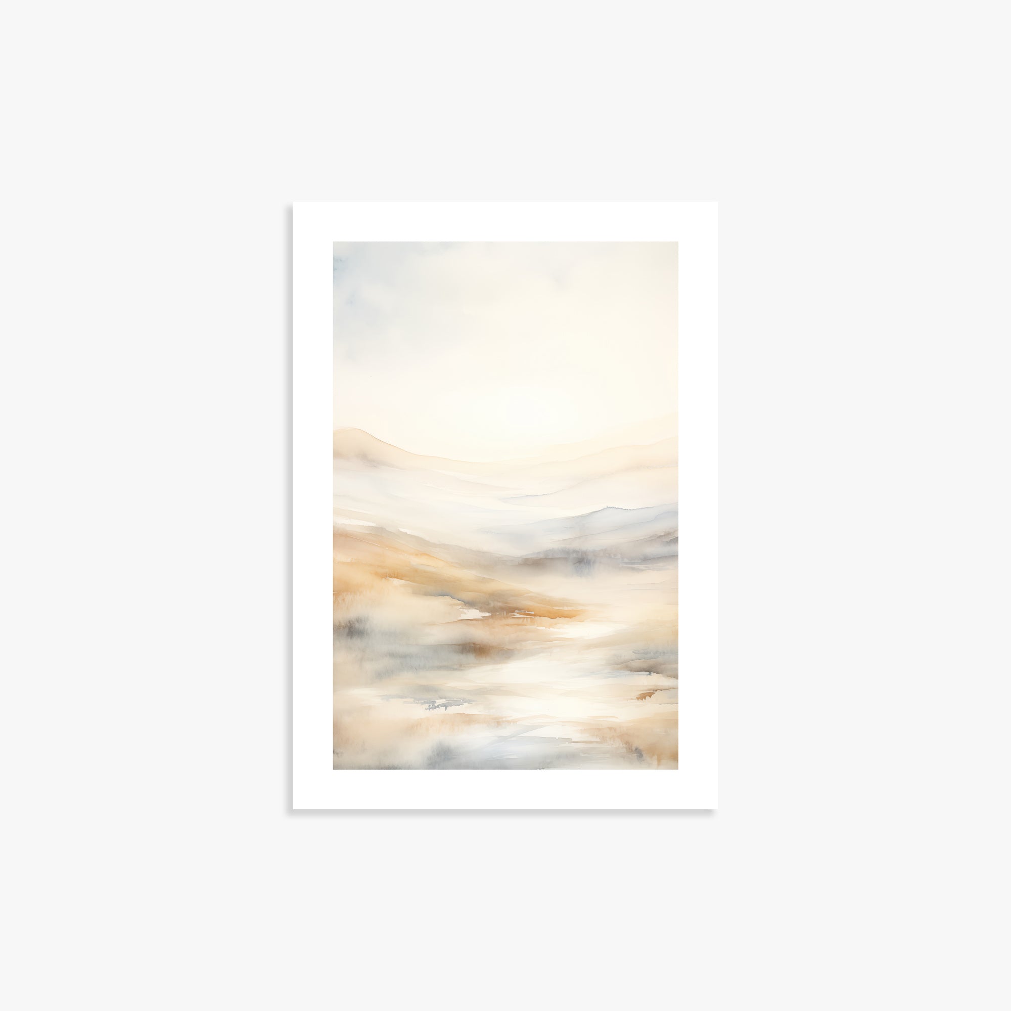 Serene Horizon Whisper, 21x30cm Printed Poster