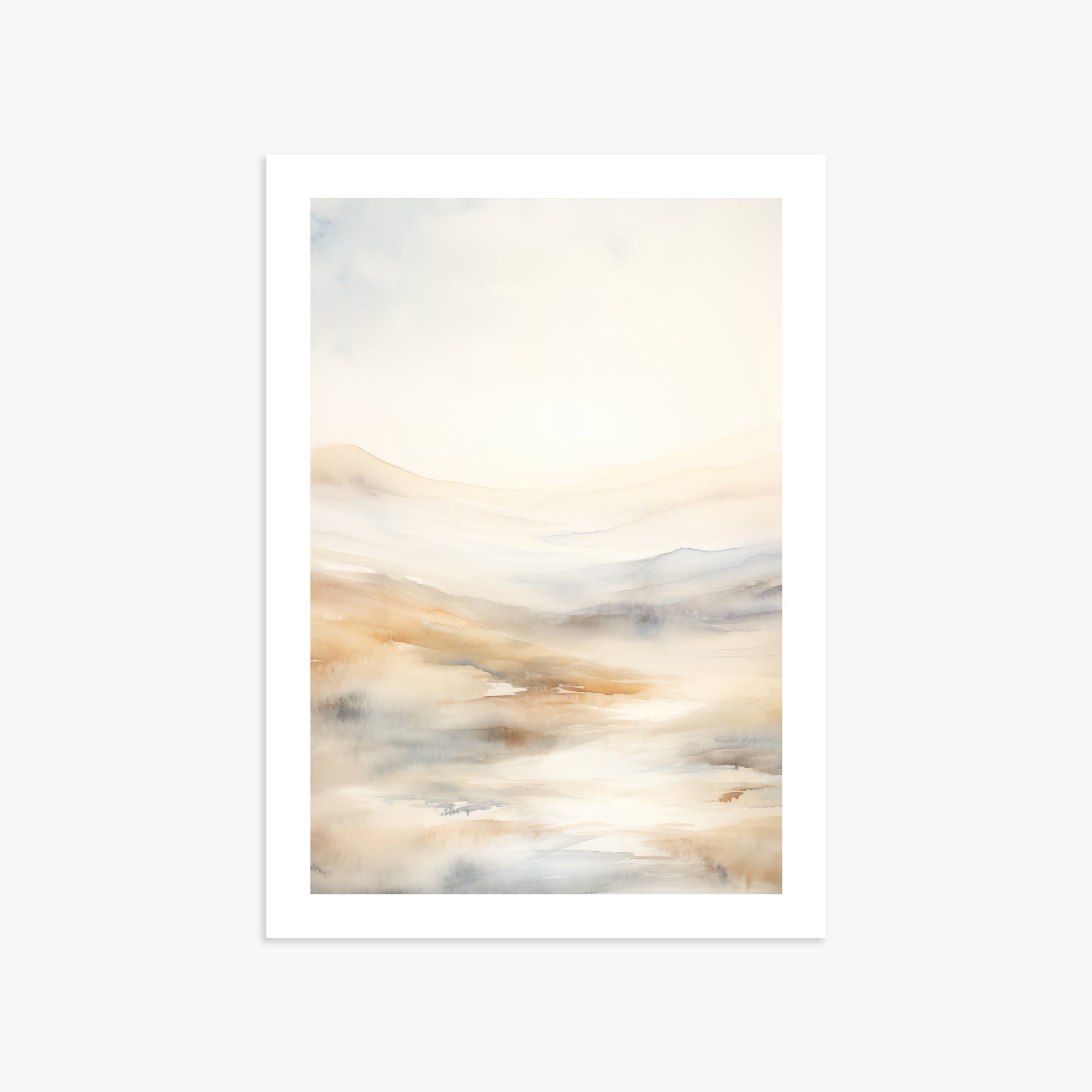 Serene Horizon Whisper, 50x70cm Printed Poster