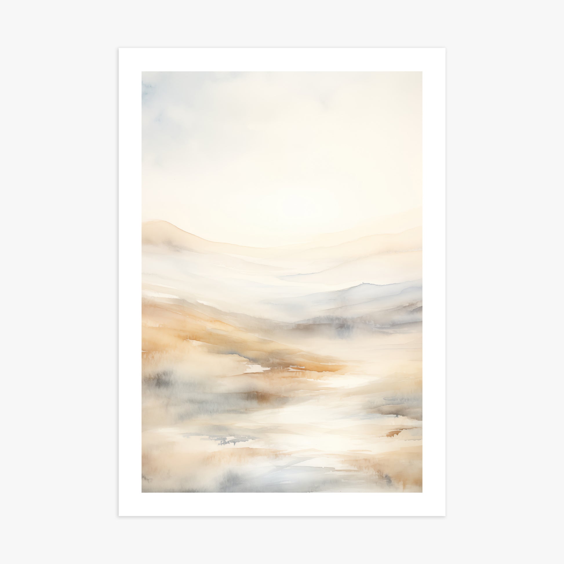 Serene Horizon Whisper, 70x100cm Printed Poster